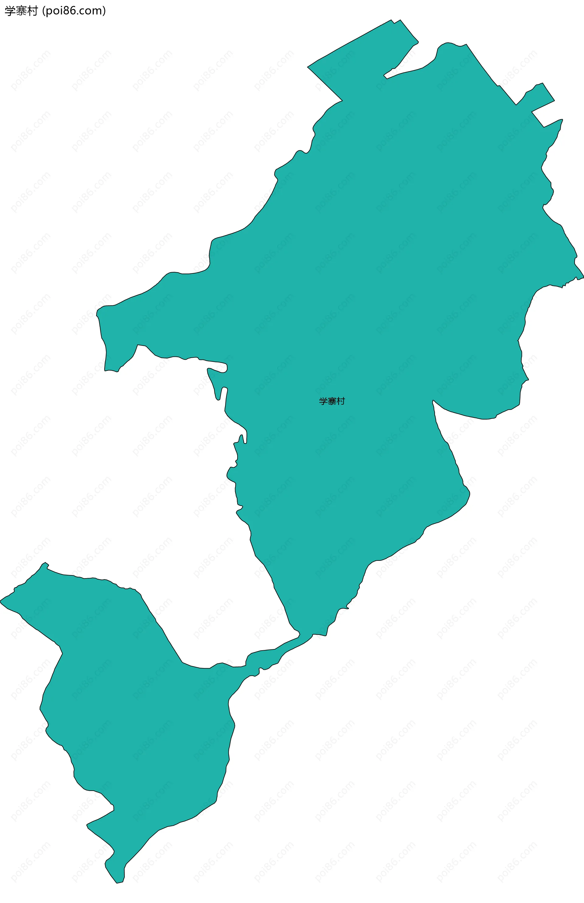 学寨村边界地图