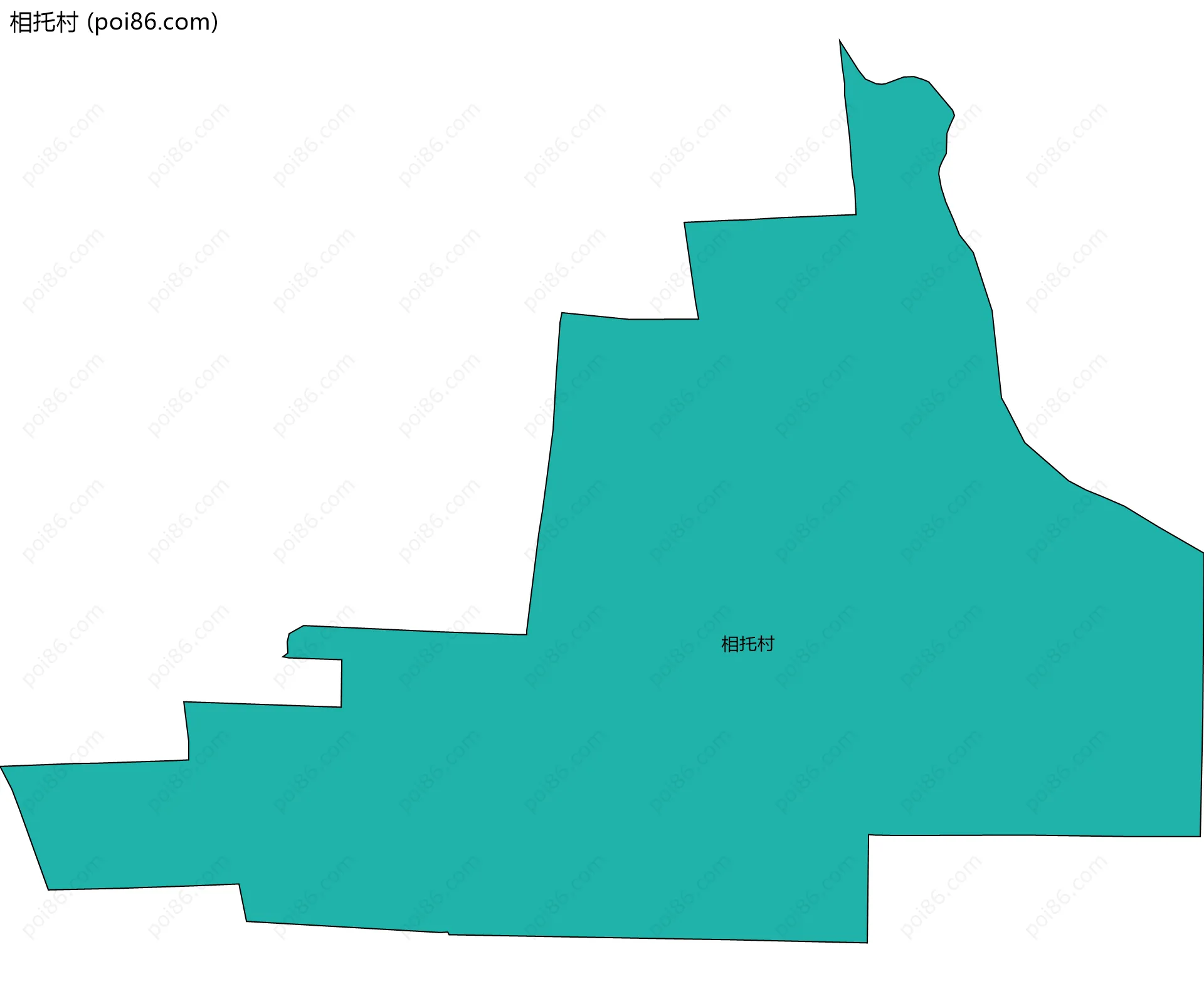 相托村边界地图