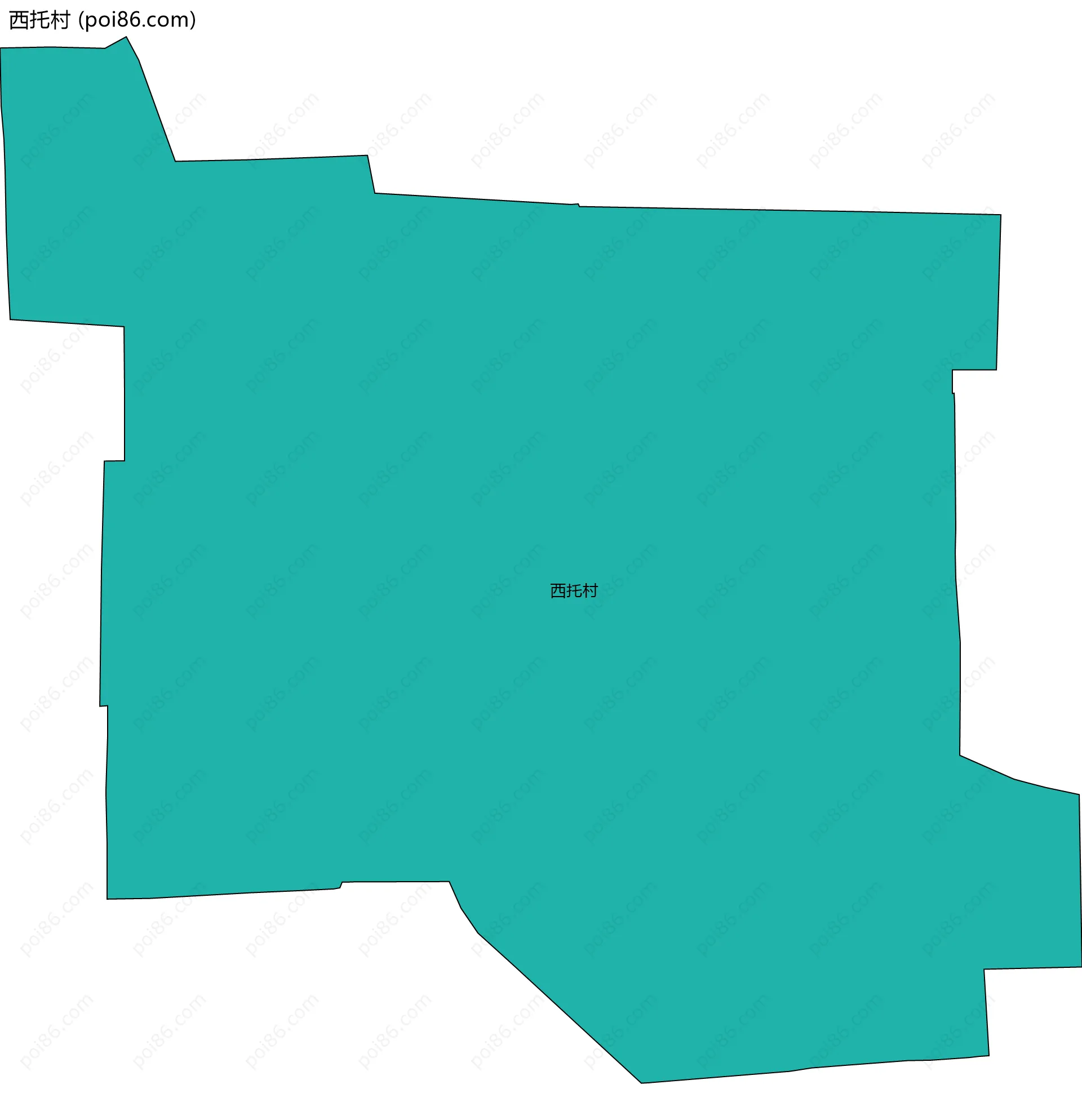 西托村边界地图