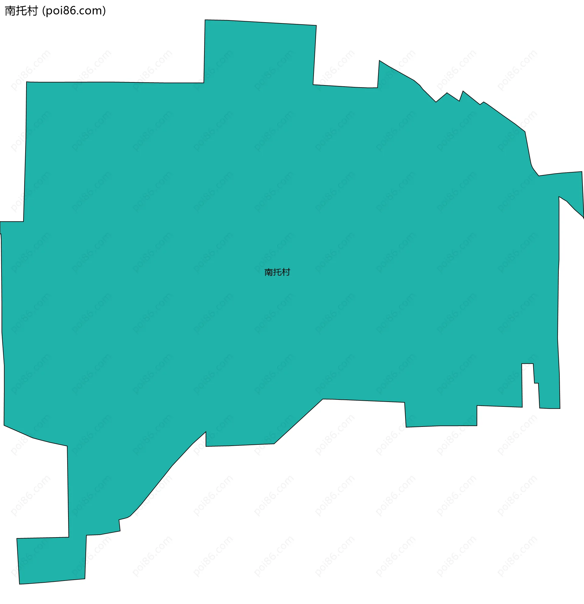 南托村边界地图