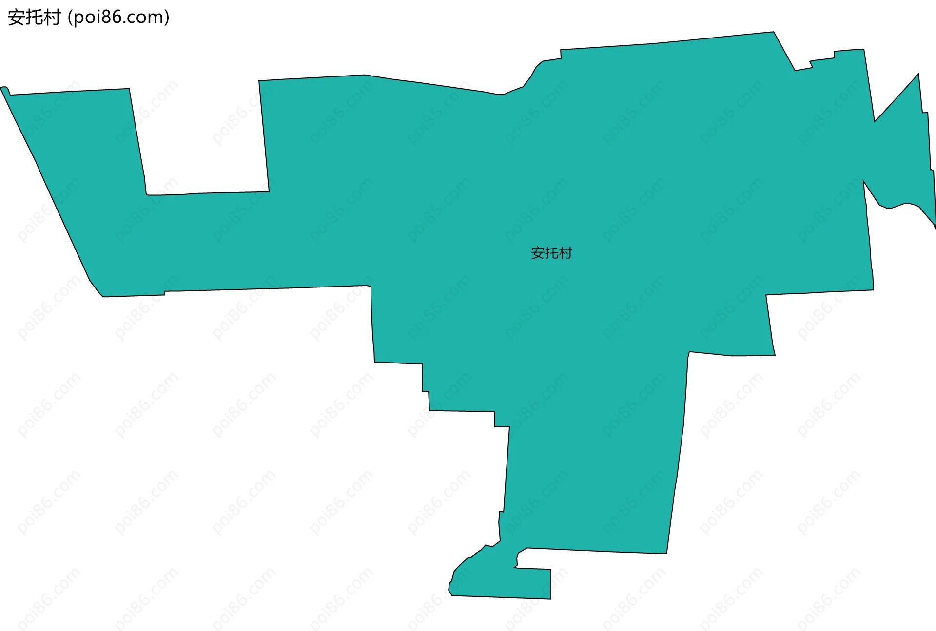 安托村边界地图