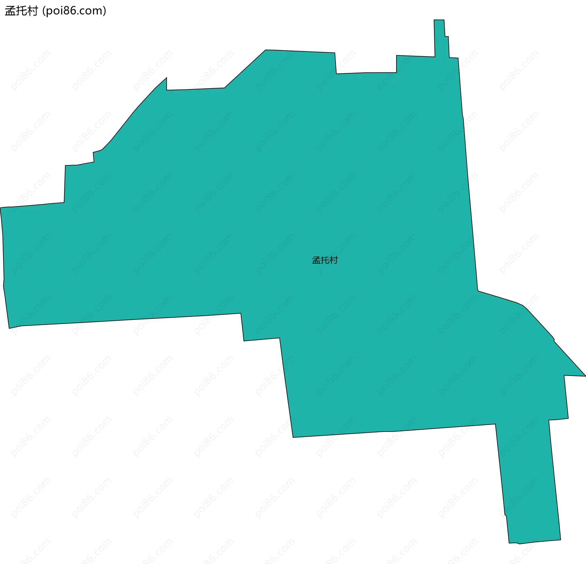 孟托村边界地图