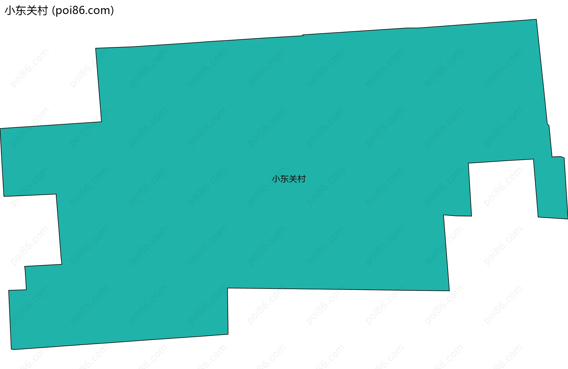 小东关村边界地图