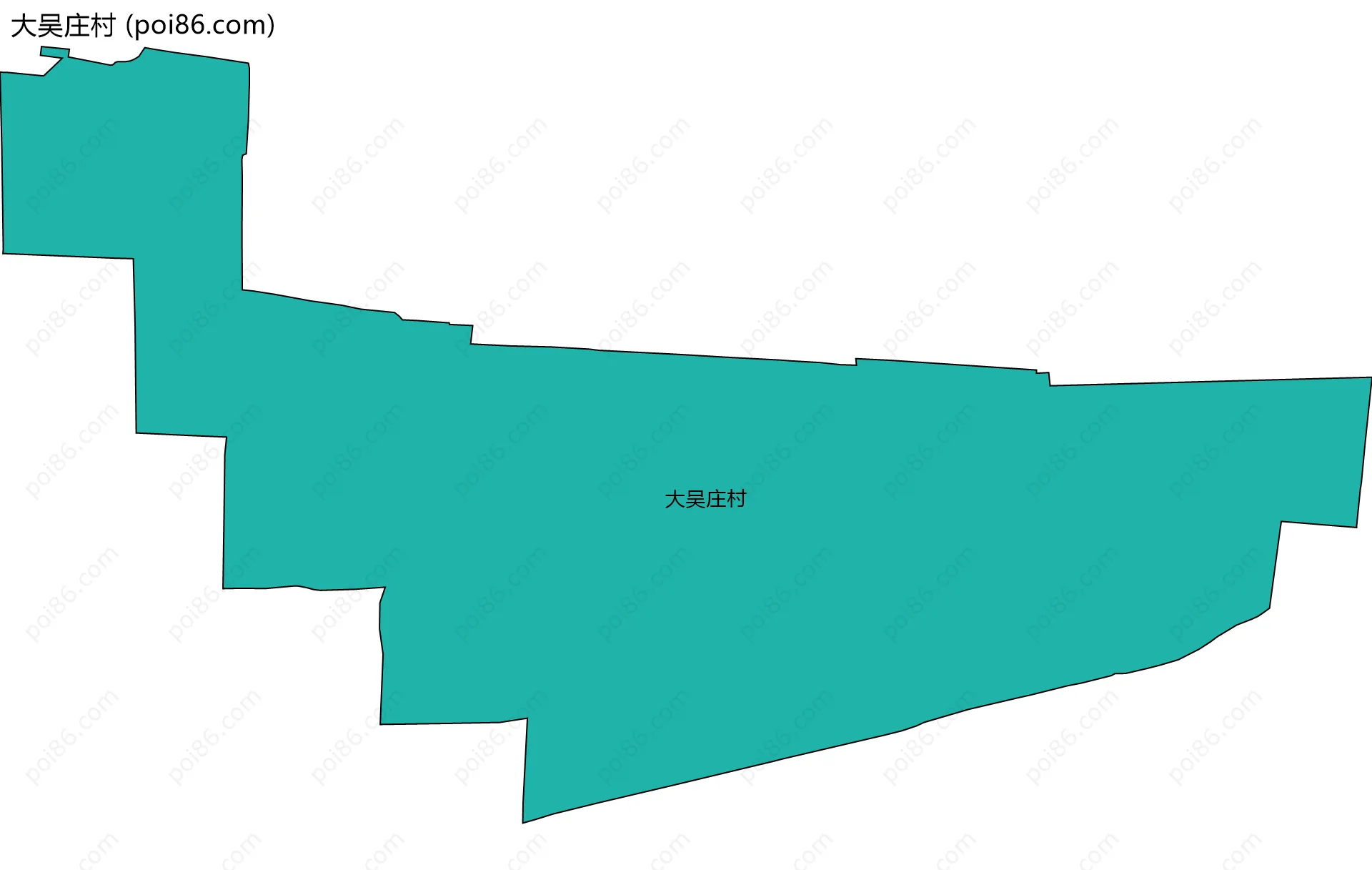 大吴庄村边界地图