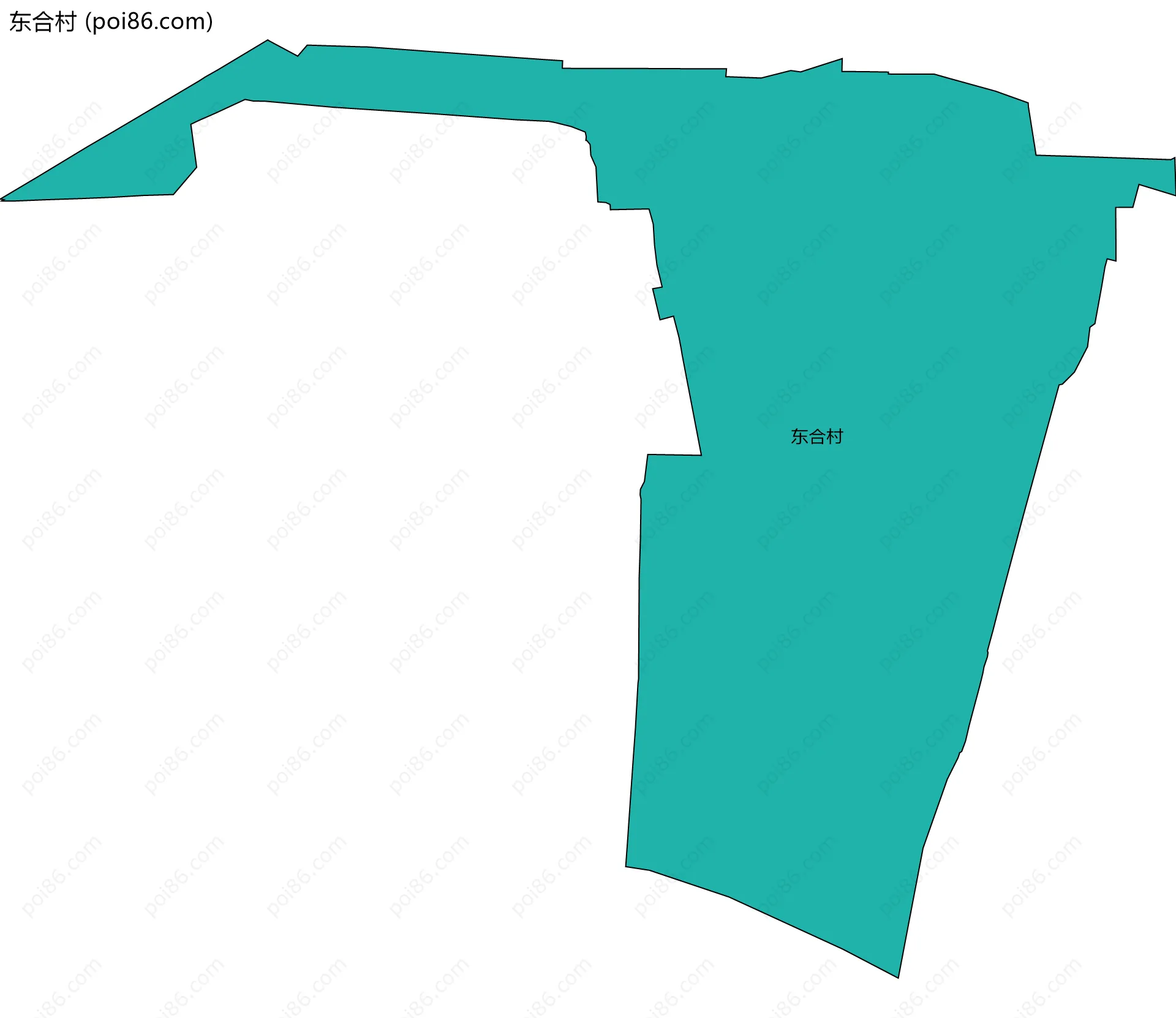 东合村边界地图