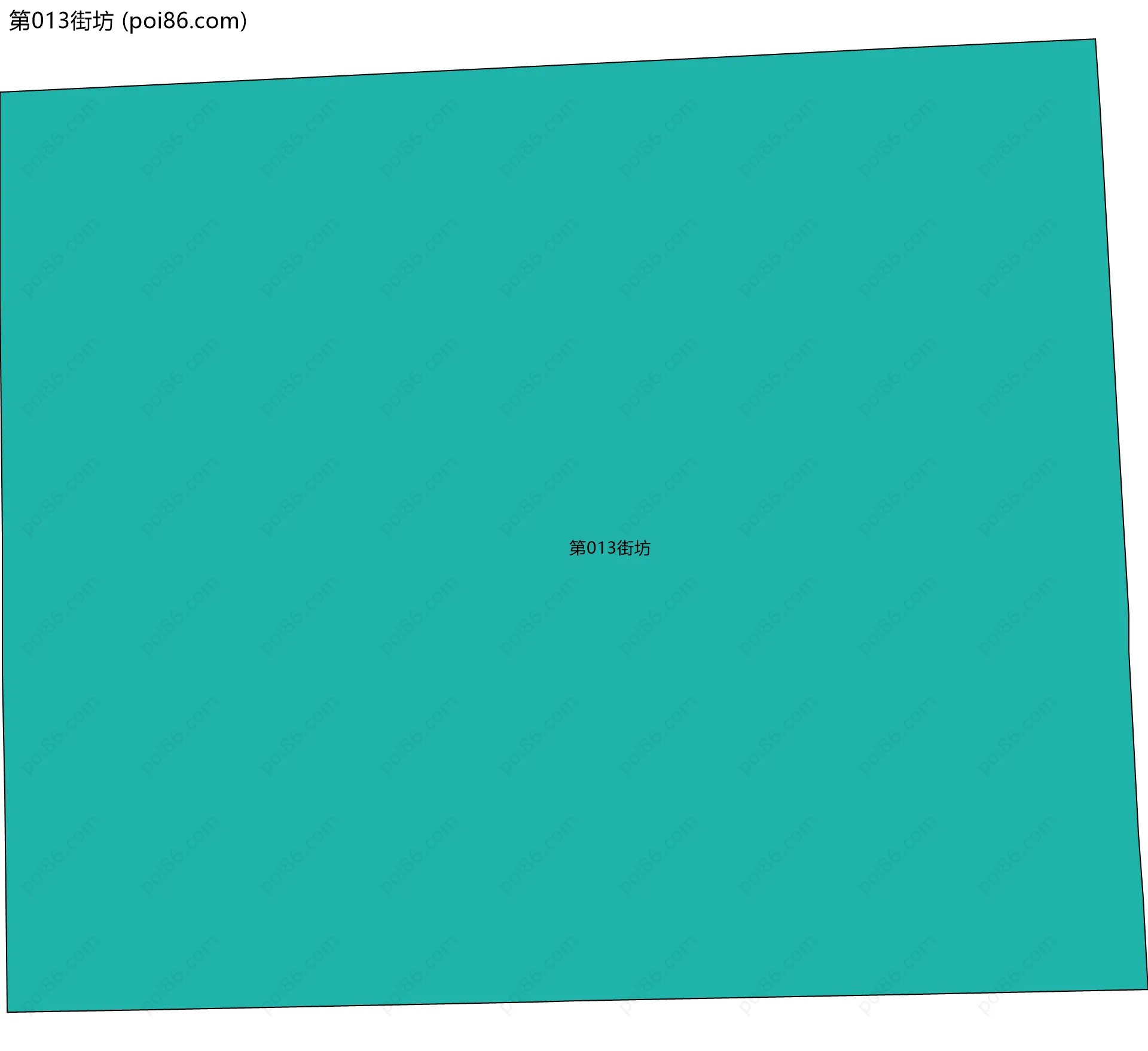 第013街坊边界地图