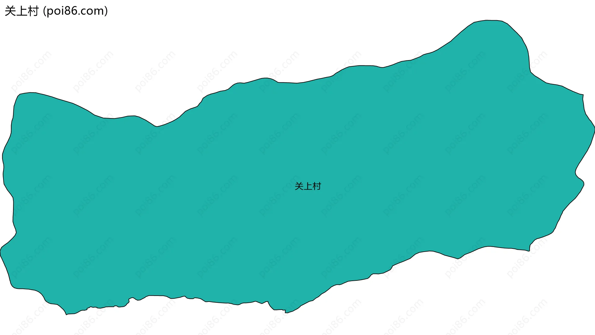 关上村边界地图