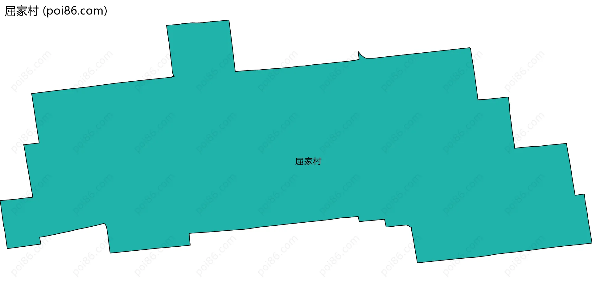 屈家村边界地图