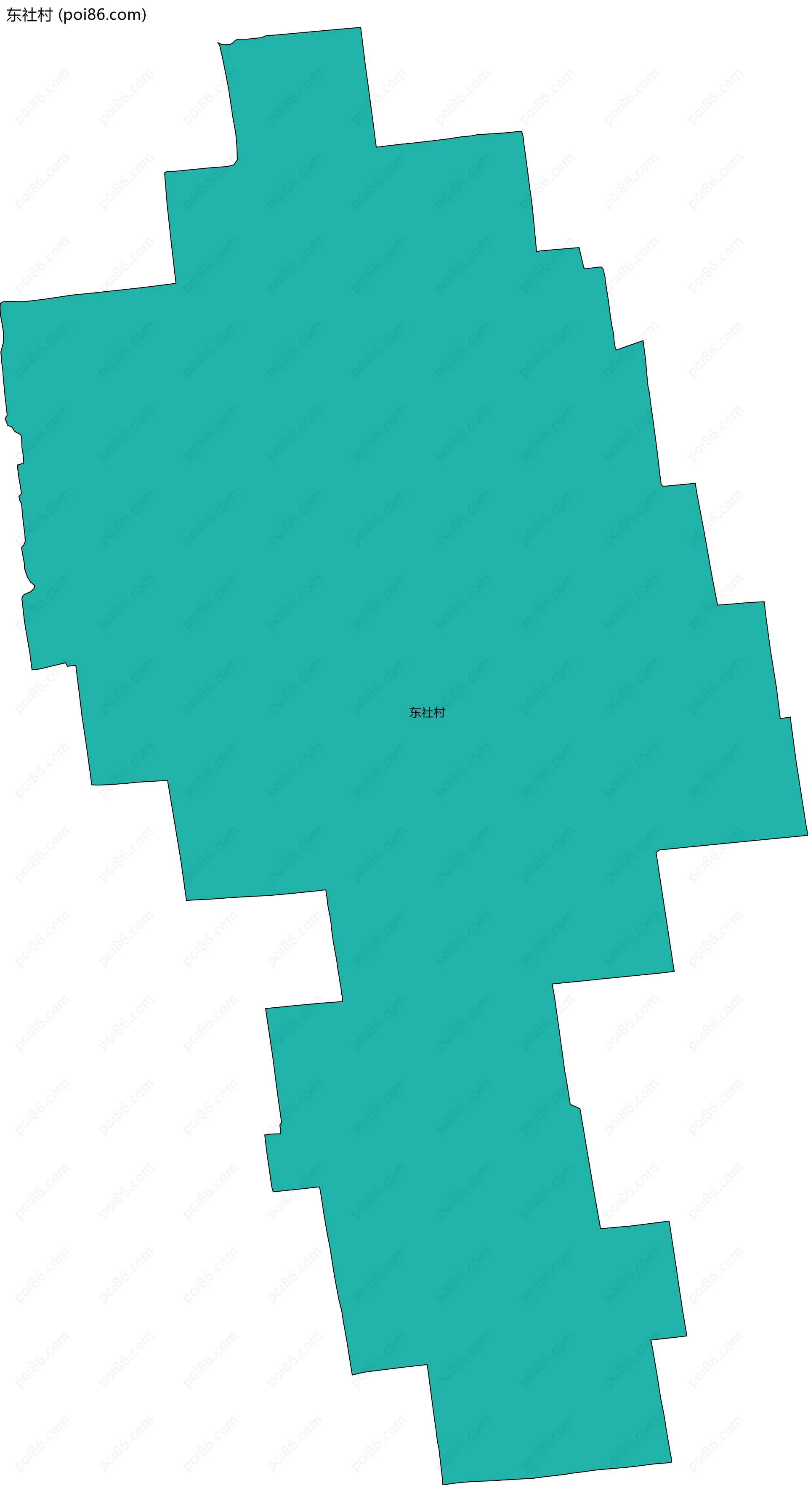 东社村边界地图