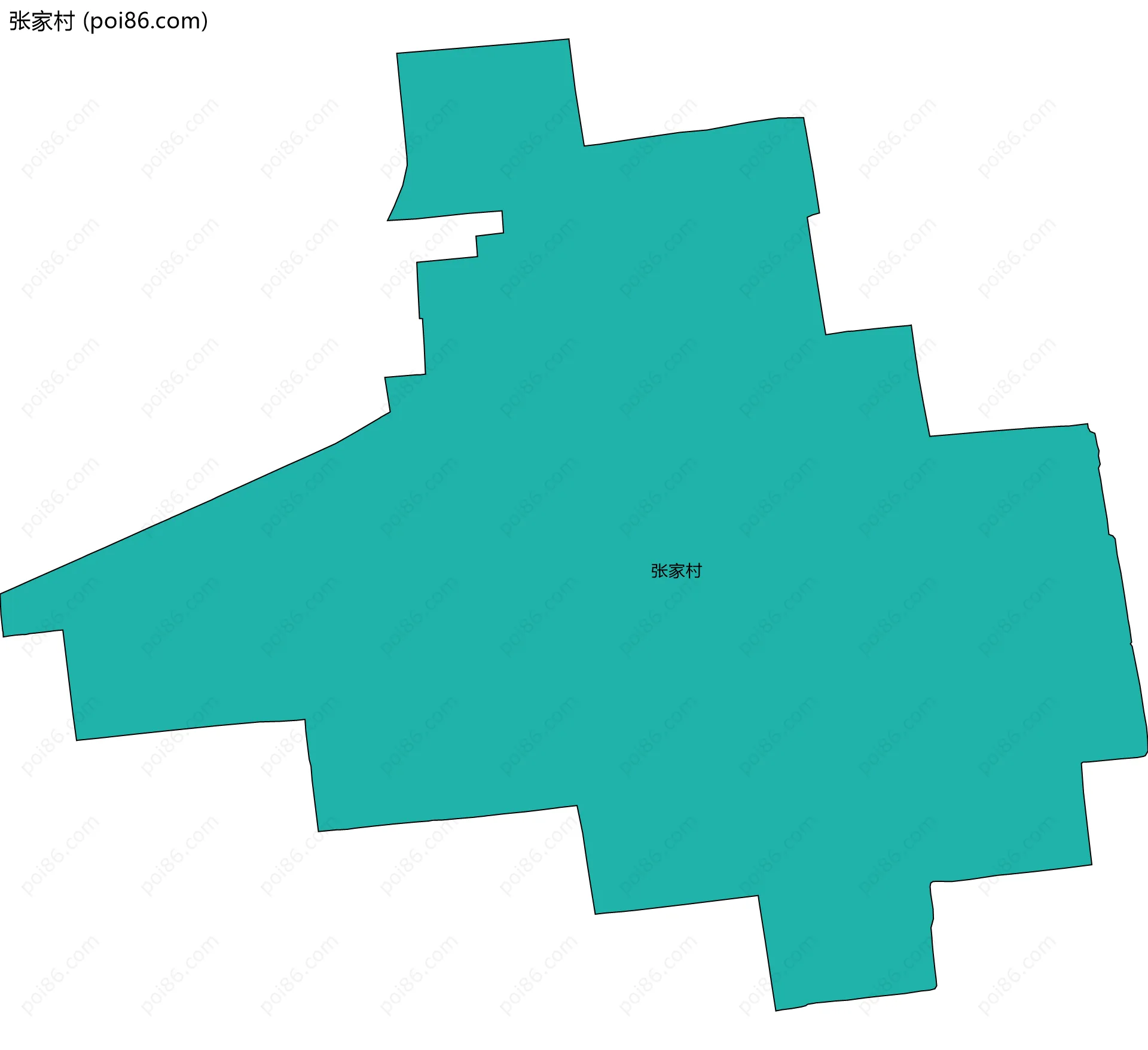 张家村边界地图