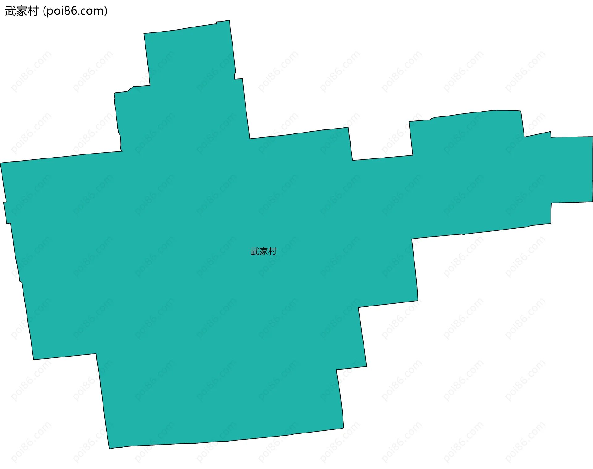 武家村边界地图