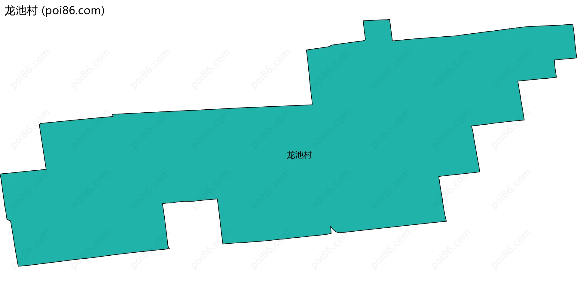 龙池村边界地图