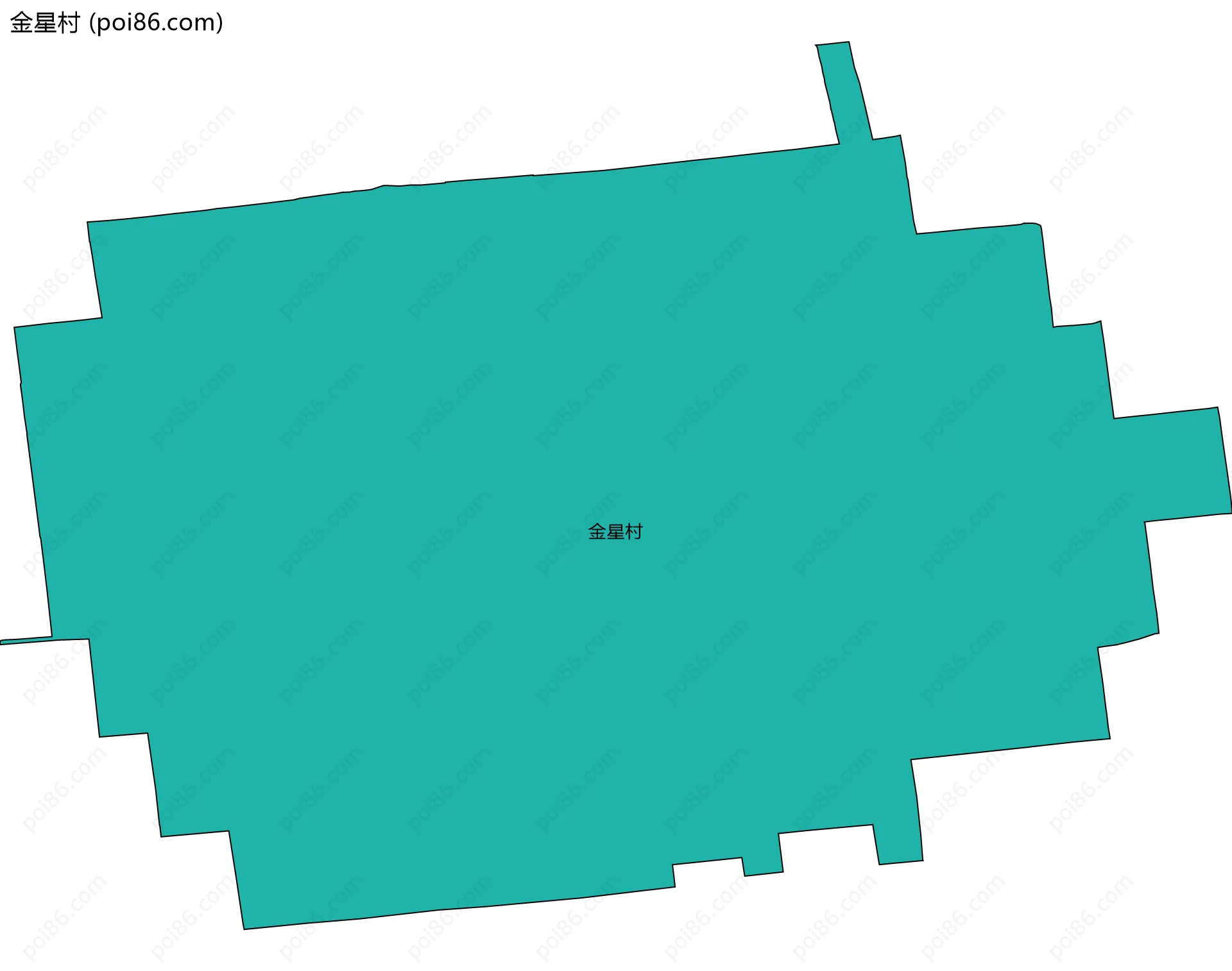 金星村边界地图