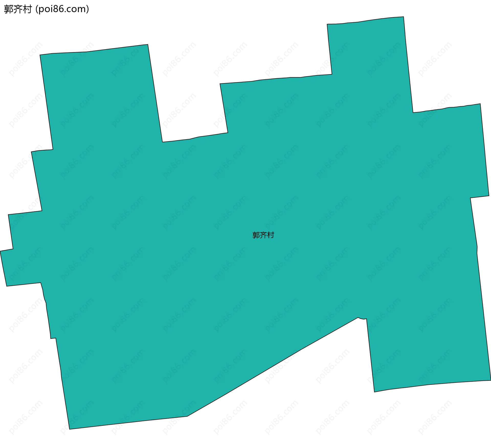 郭齐村边界地图