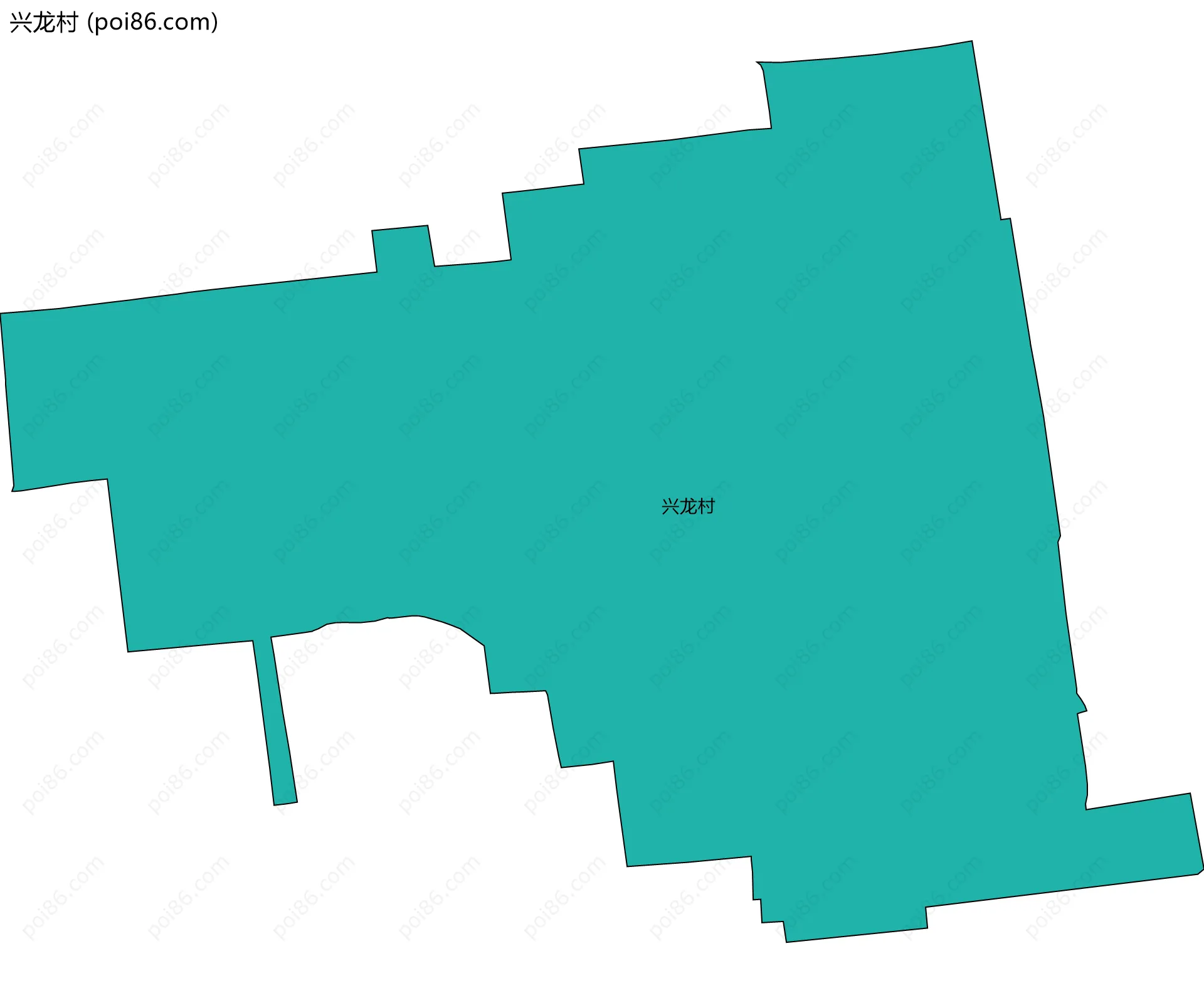 兴龙村边界地图