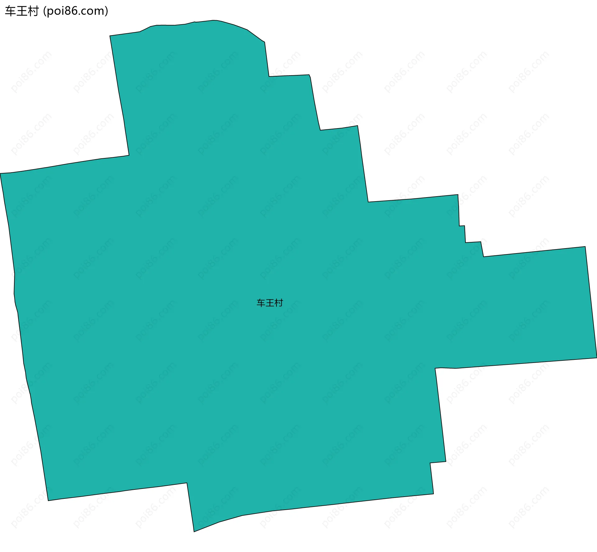 车王村边界地图