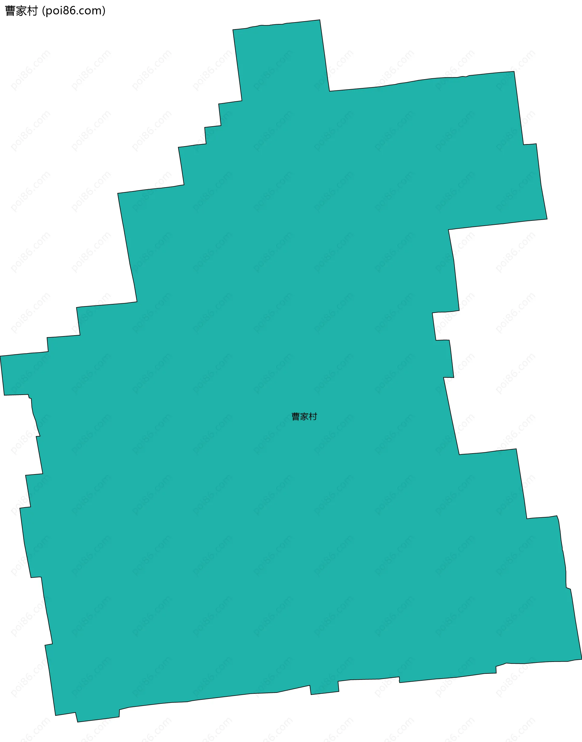 曹家村边界地图