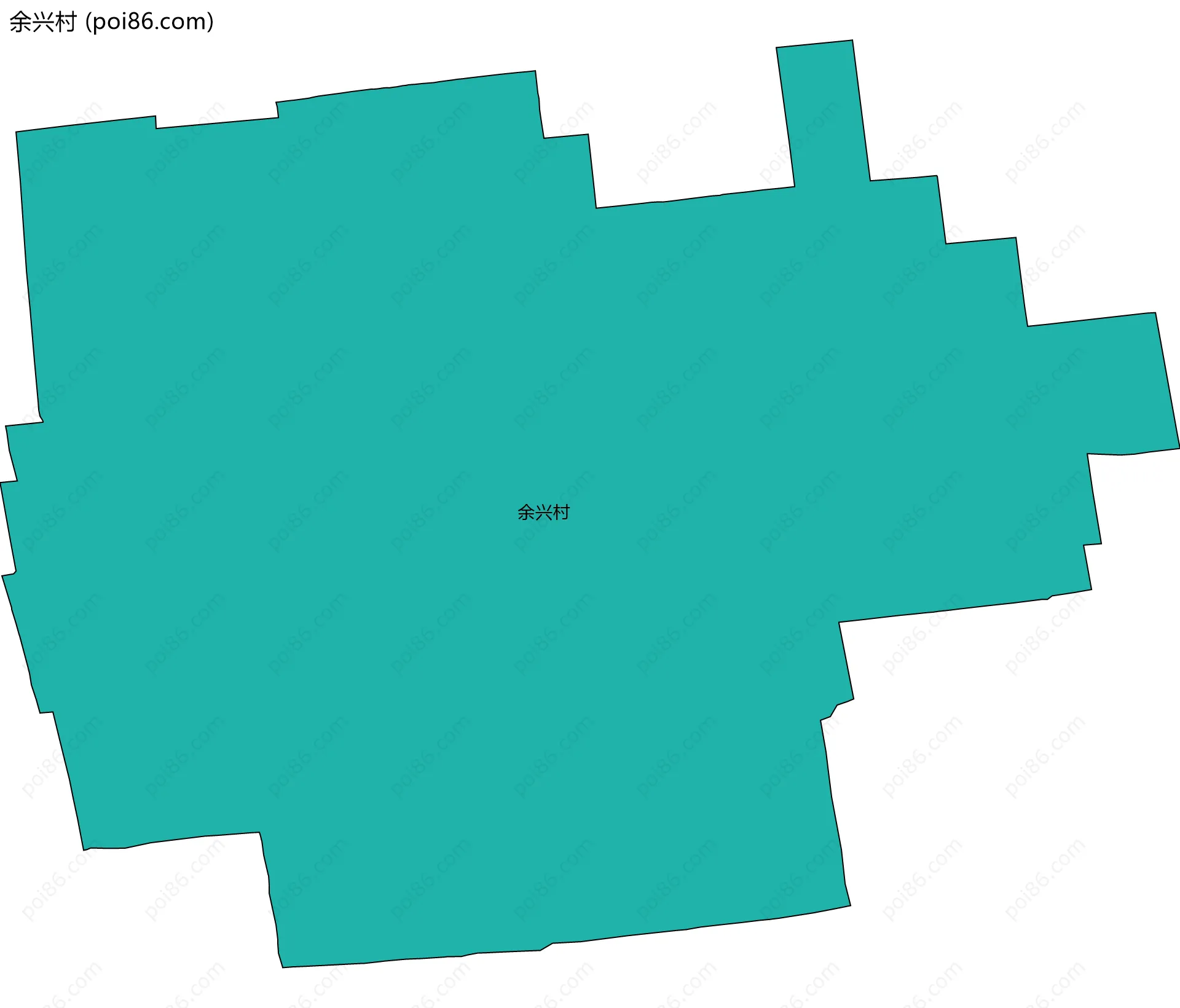 余兴村边界地图