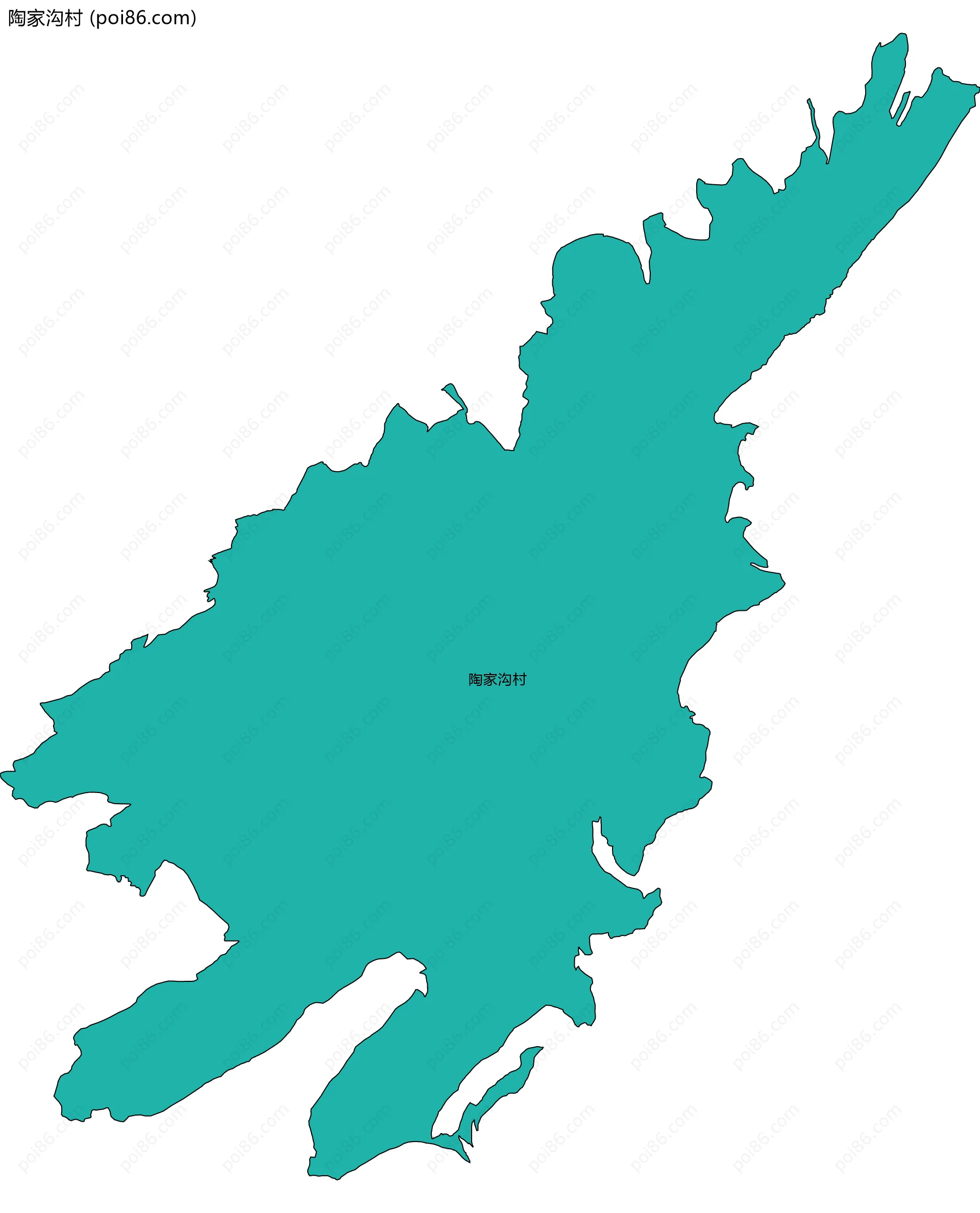 陶家沟村边界地图