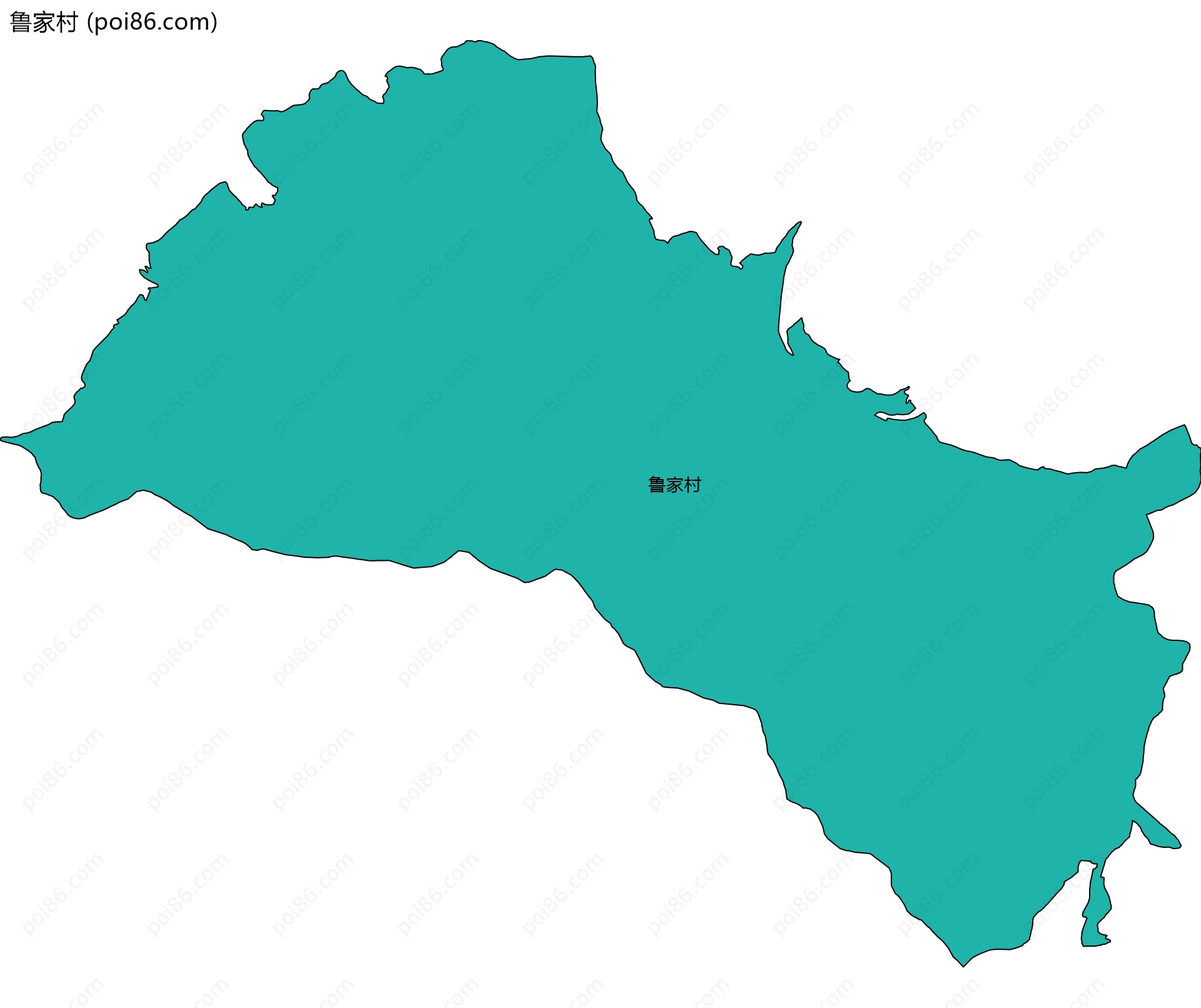 鲁家村边界地图