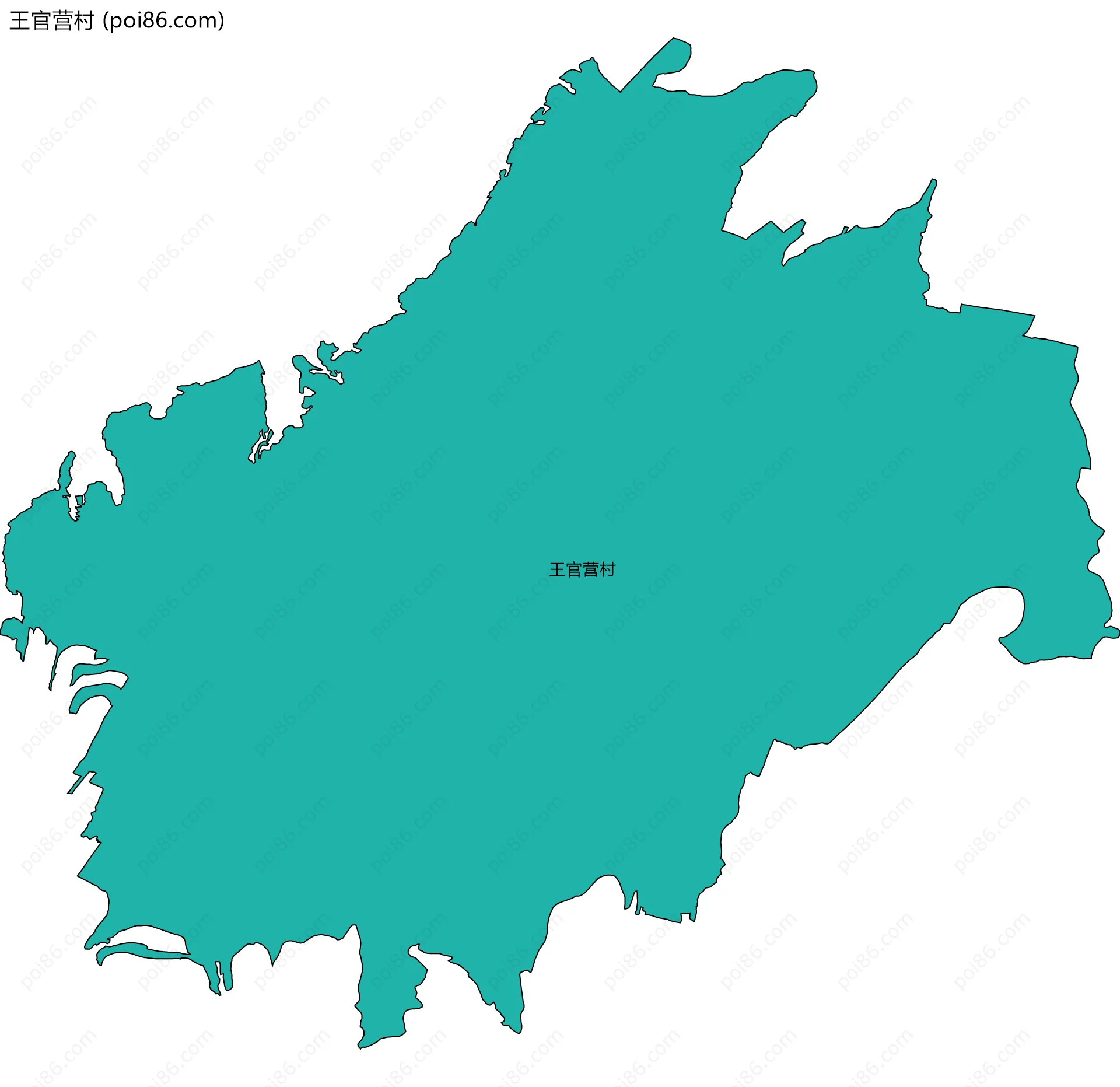 王官营村边界地图