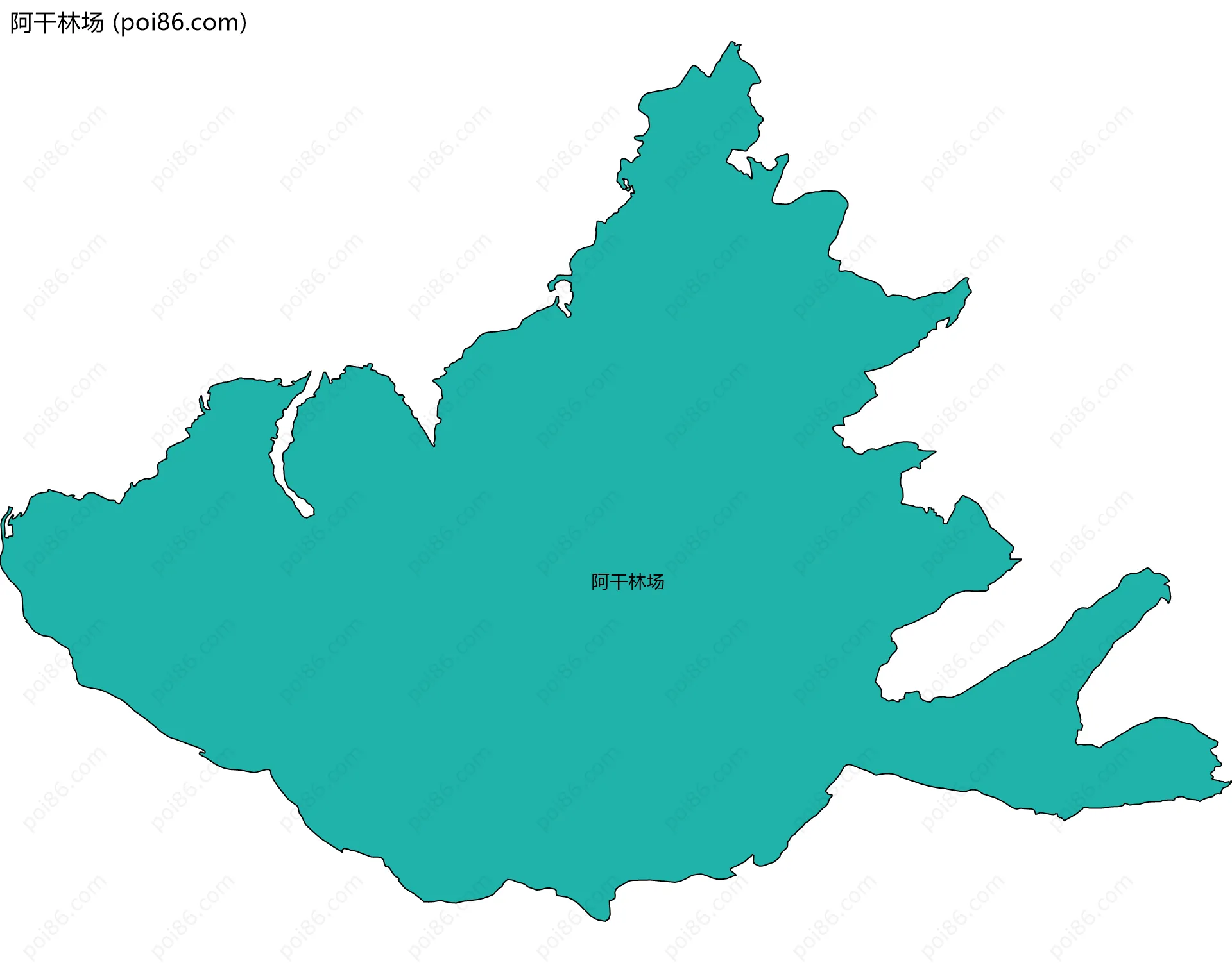 阿干林场边界地图