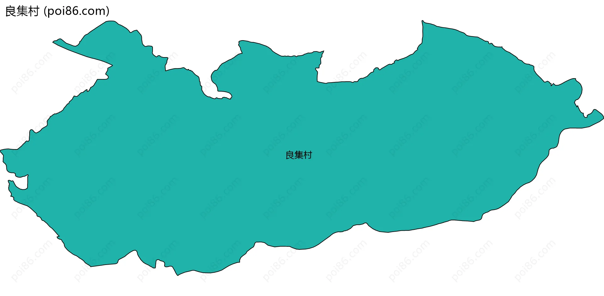 良集村边界地图