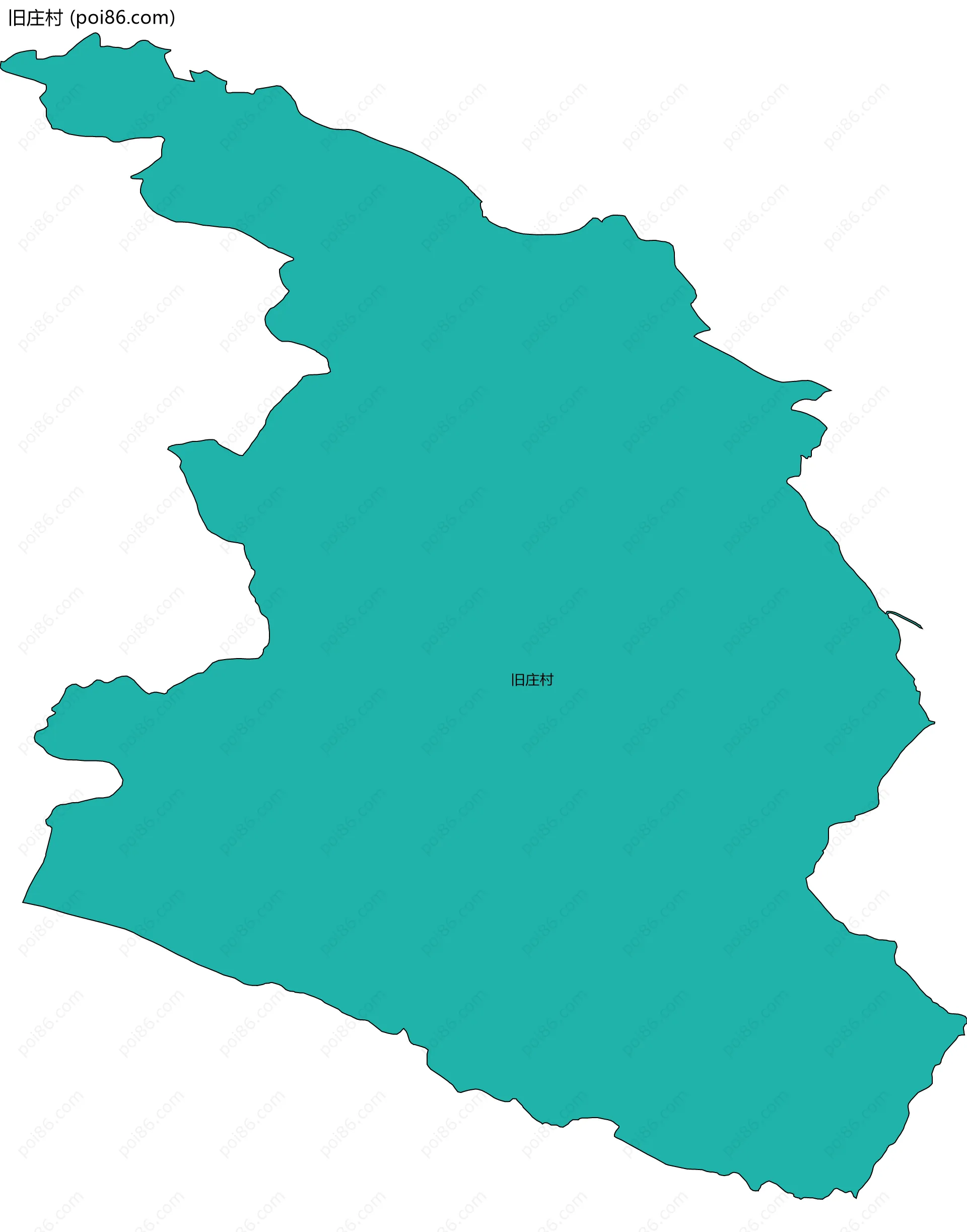 旧庄村边界地图