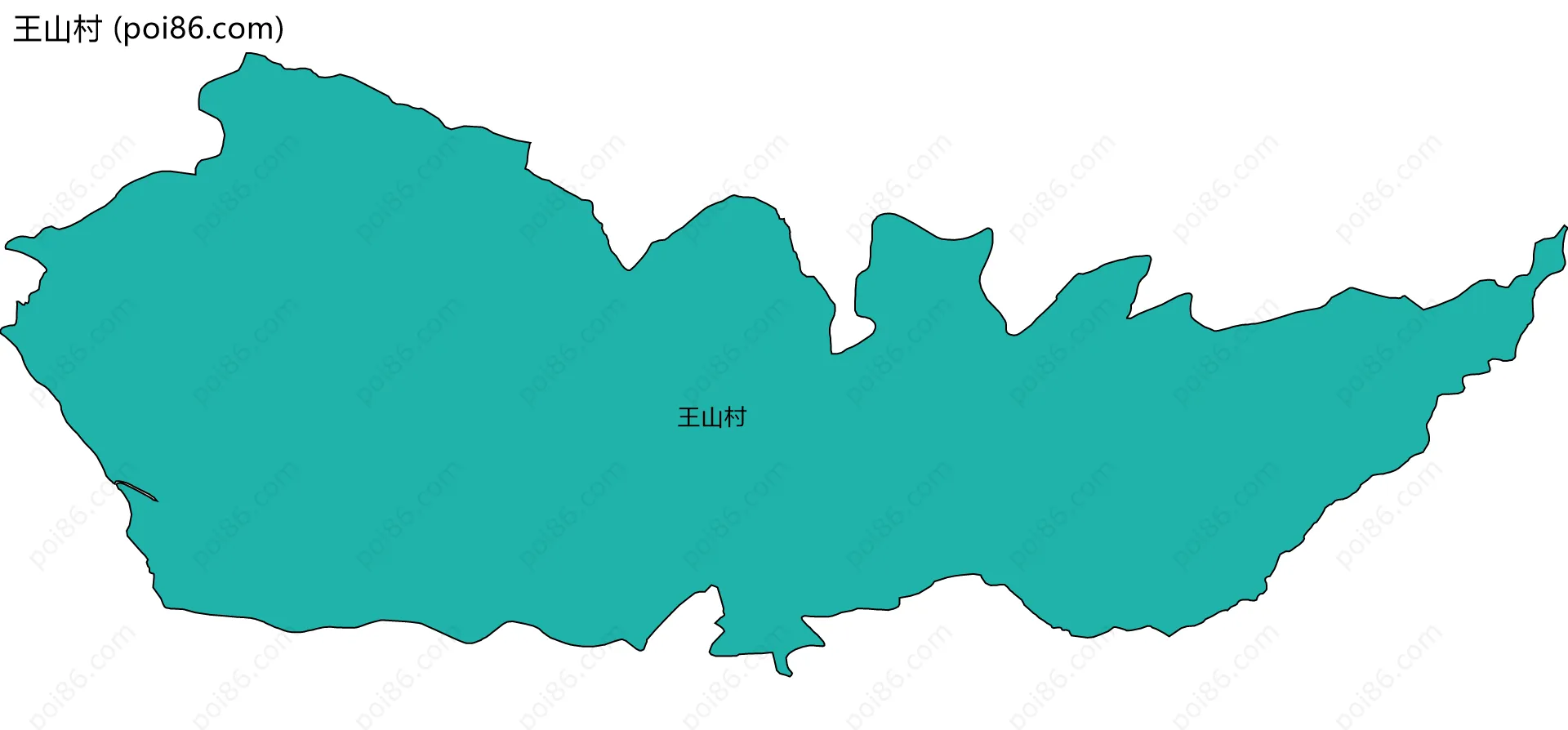 王山村边界地图