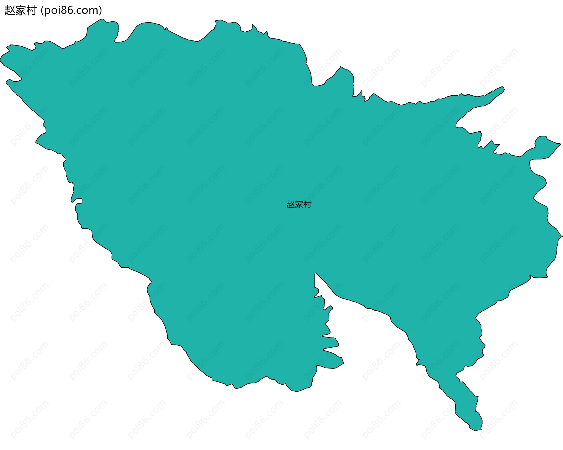 赵家村边界地图
