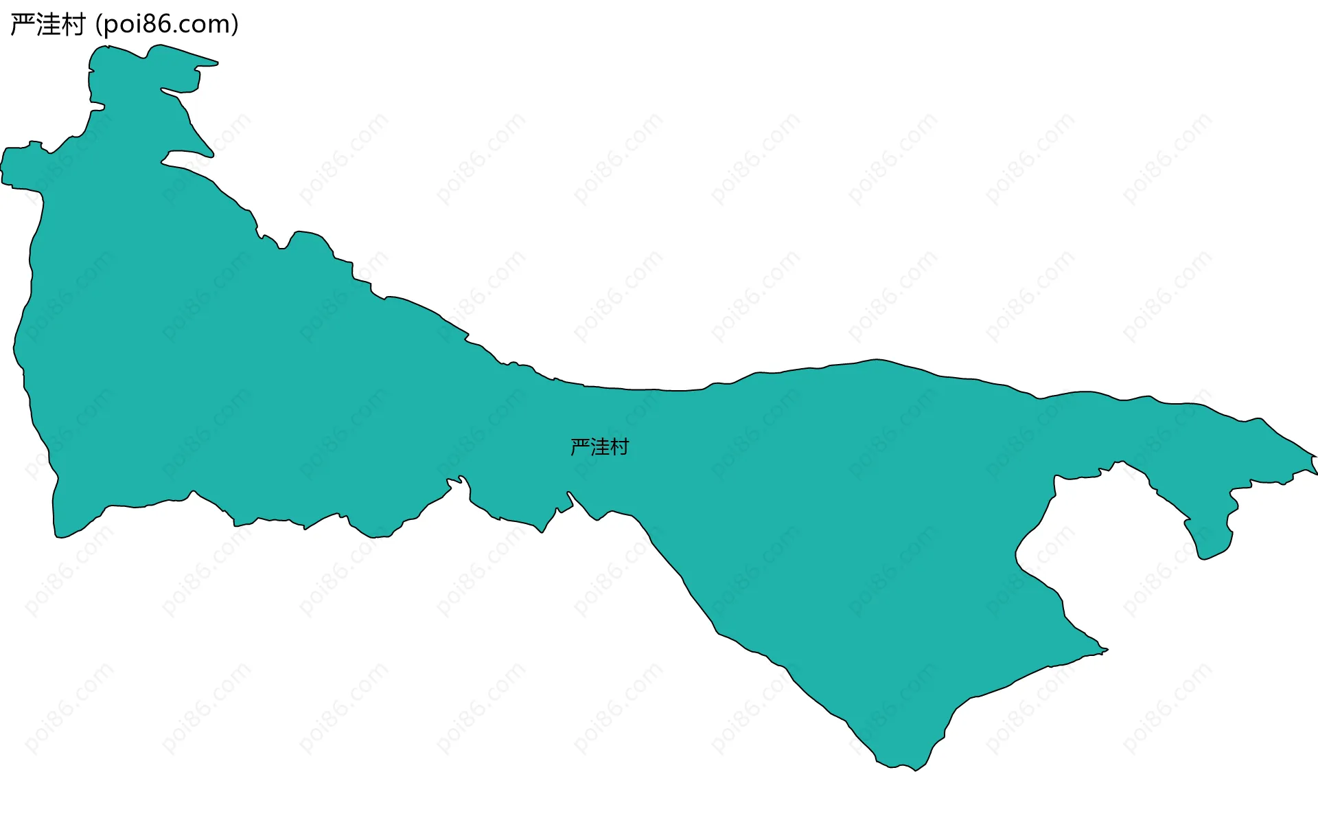 严洼村边界地图