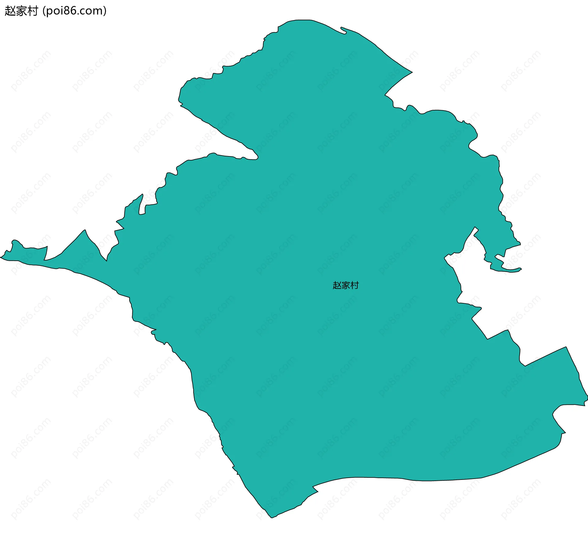 赵家村边界地图