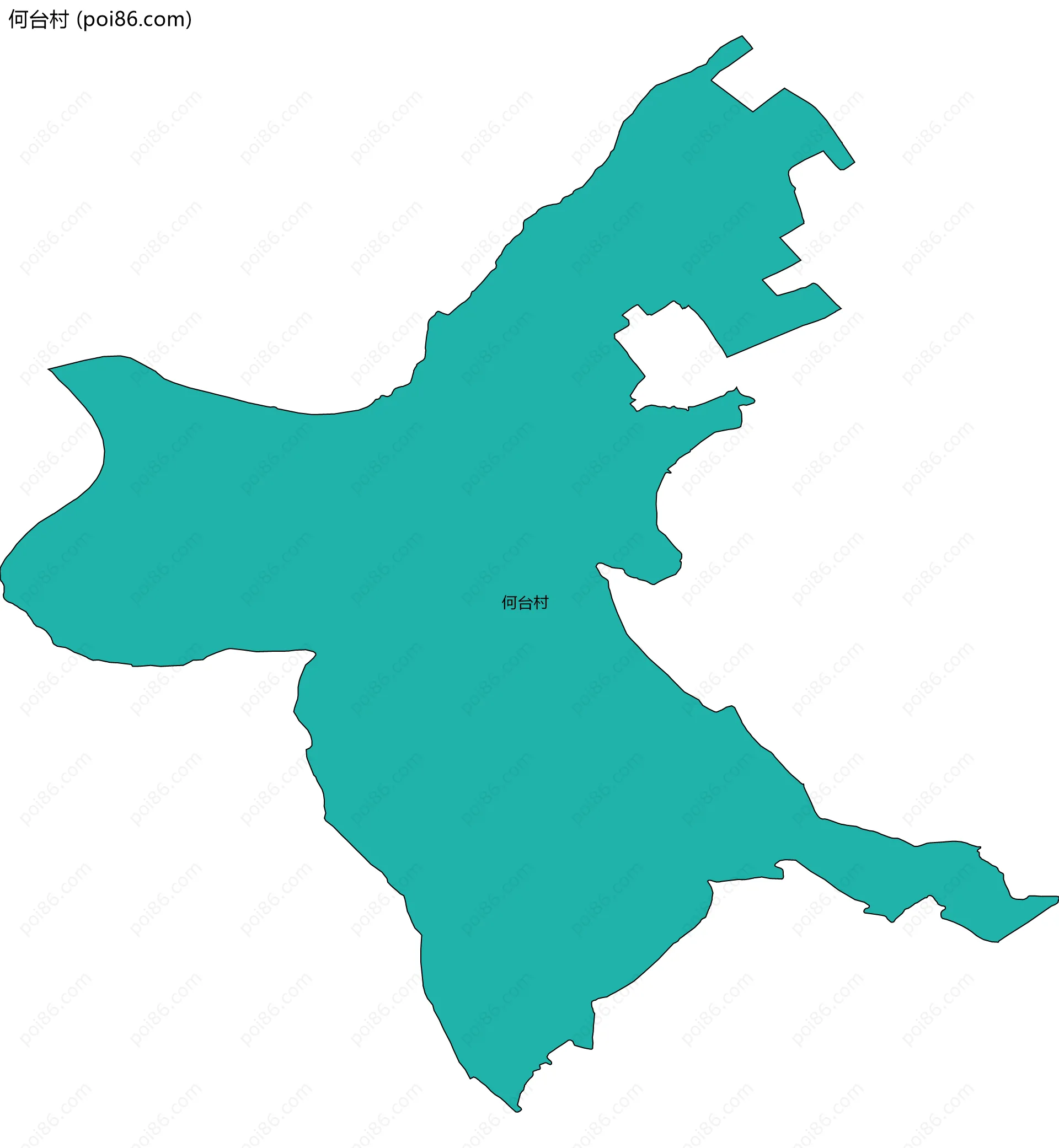 何台村边界地图