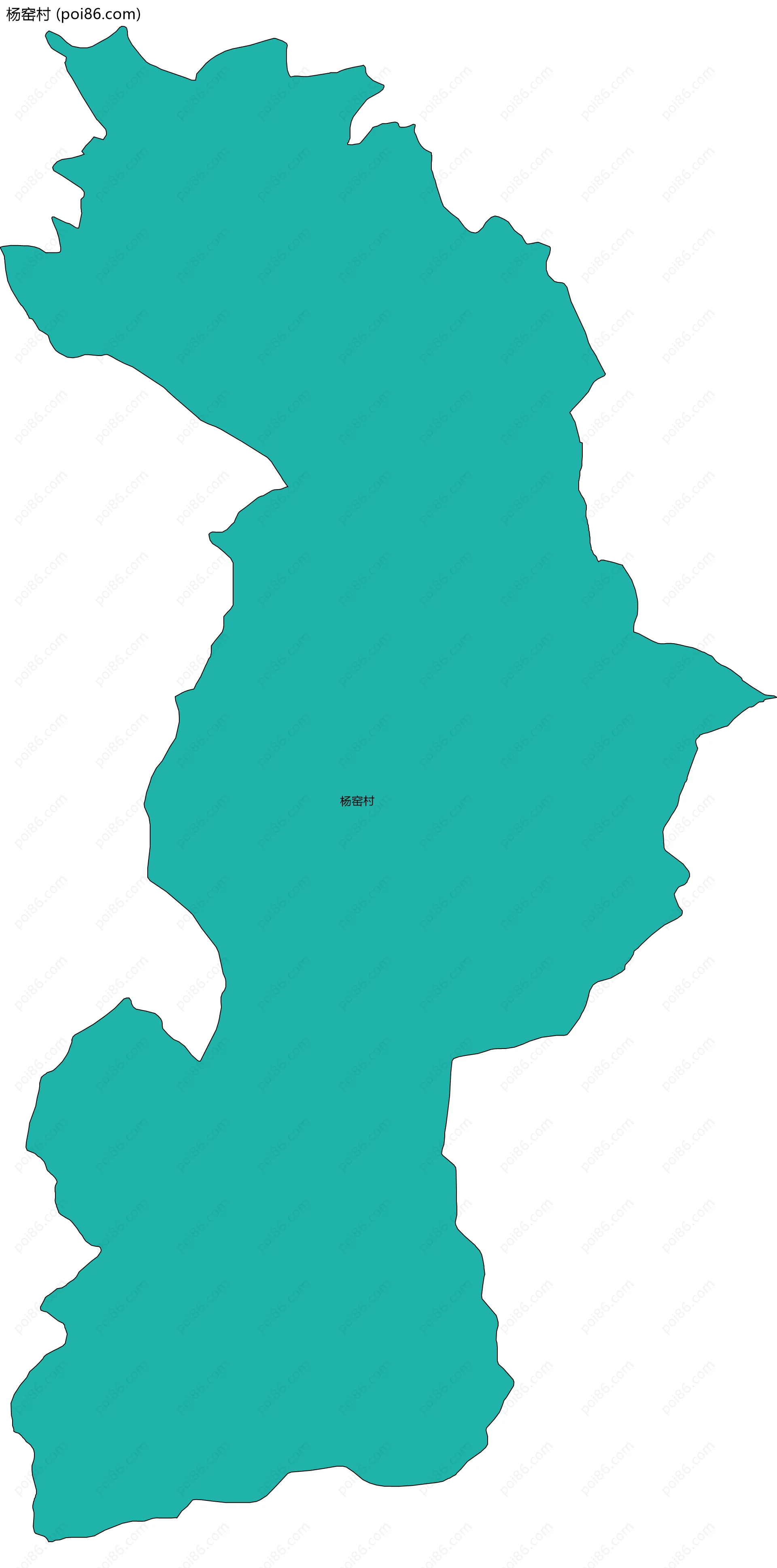 杨窑村边界地图