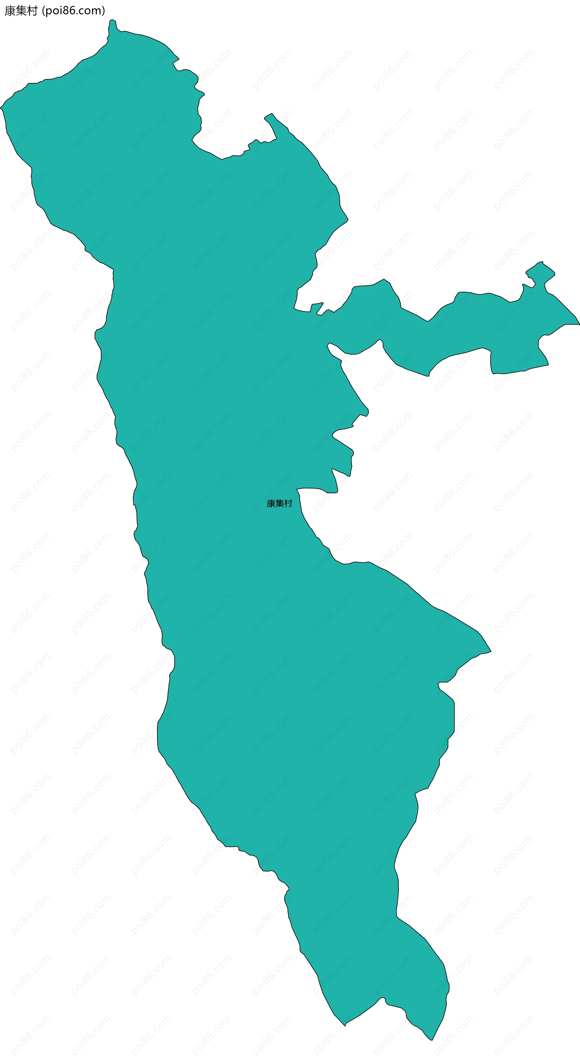 康集村边界地图