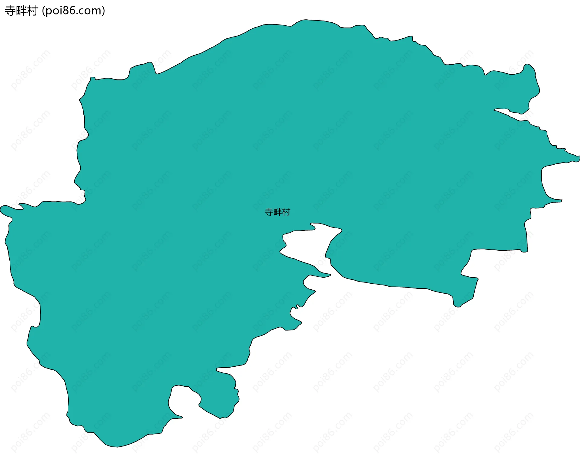寺畔村边界地图