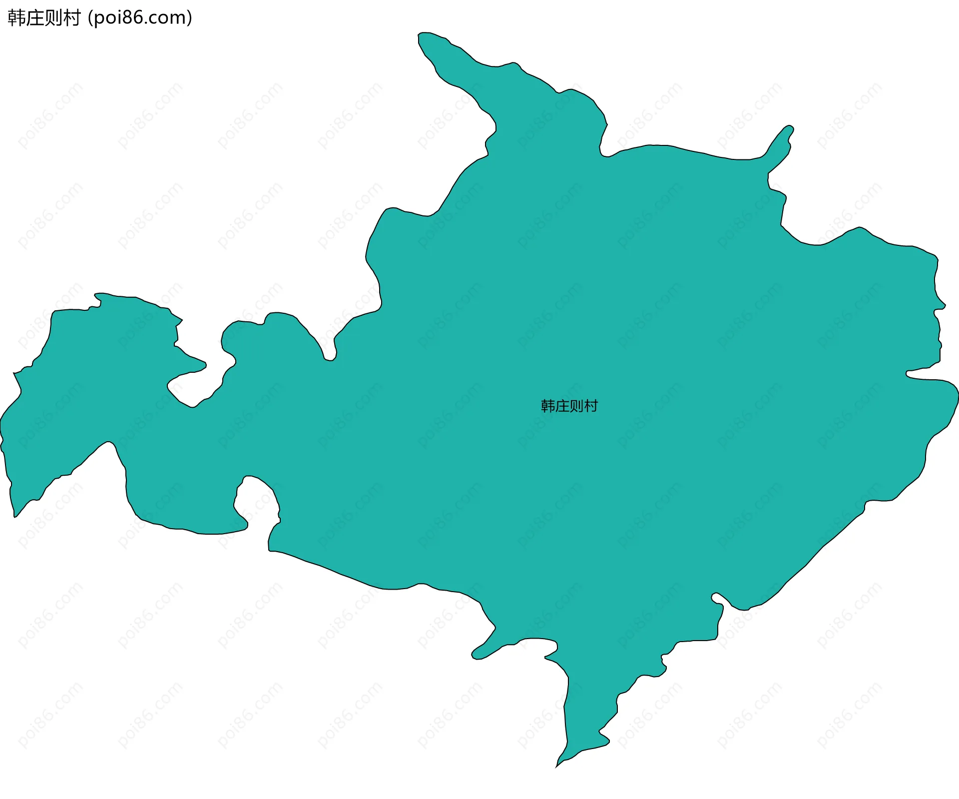 韩庄则村边界地图