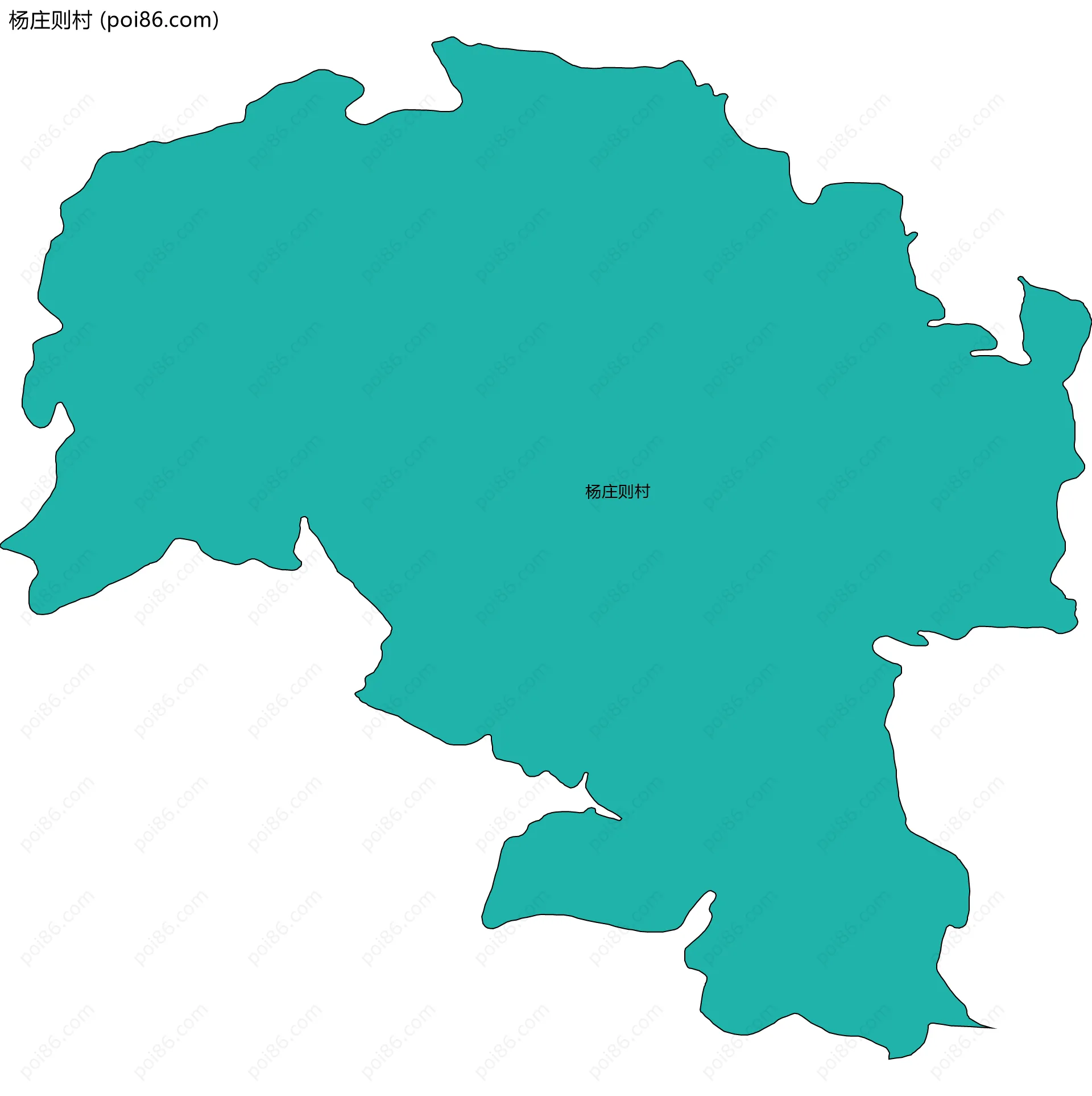 杨庄则村边界地图