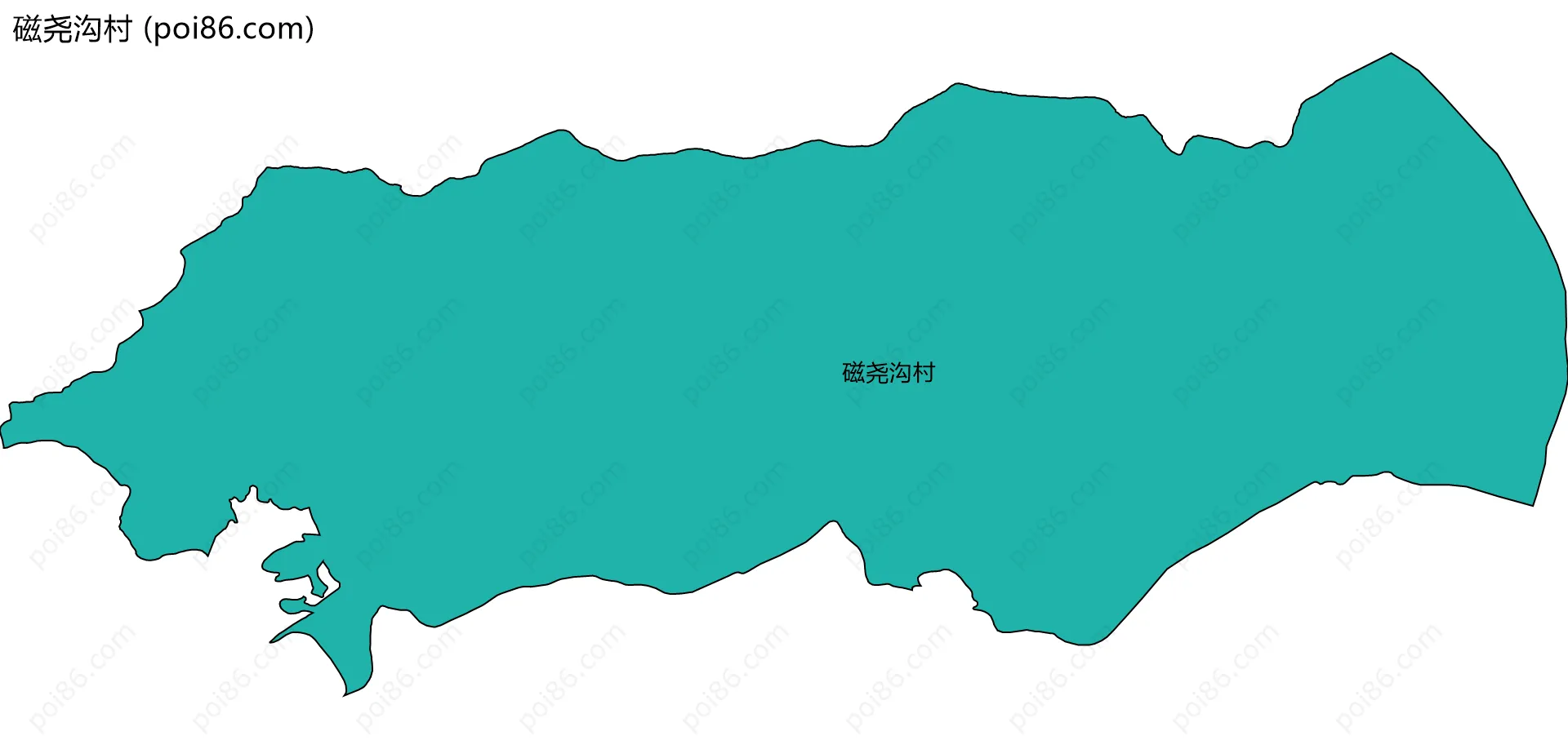 磁尧沟村边界地图