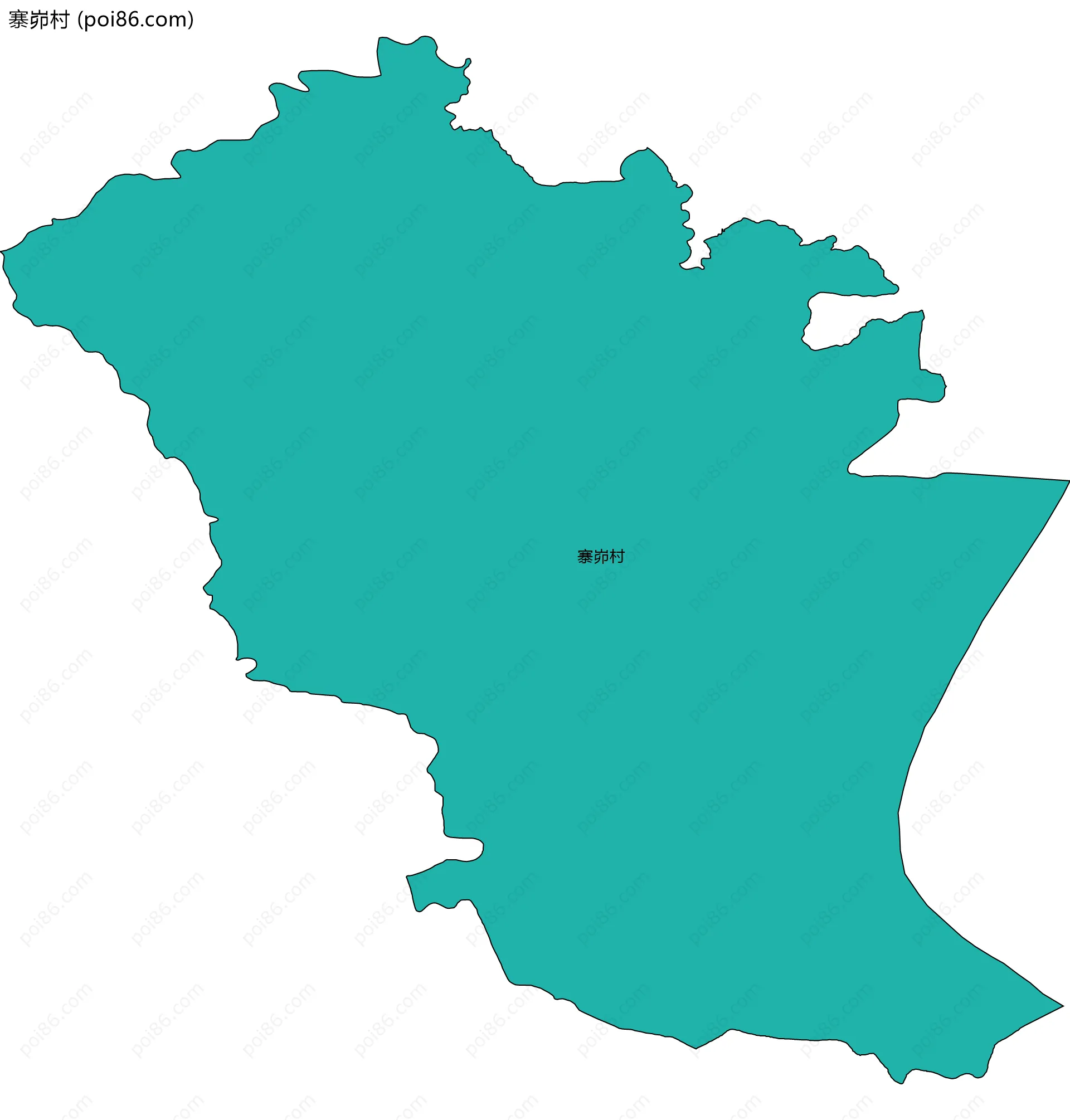 寨峁村边界地图