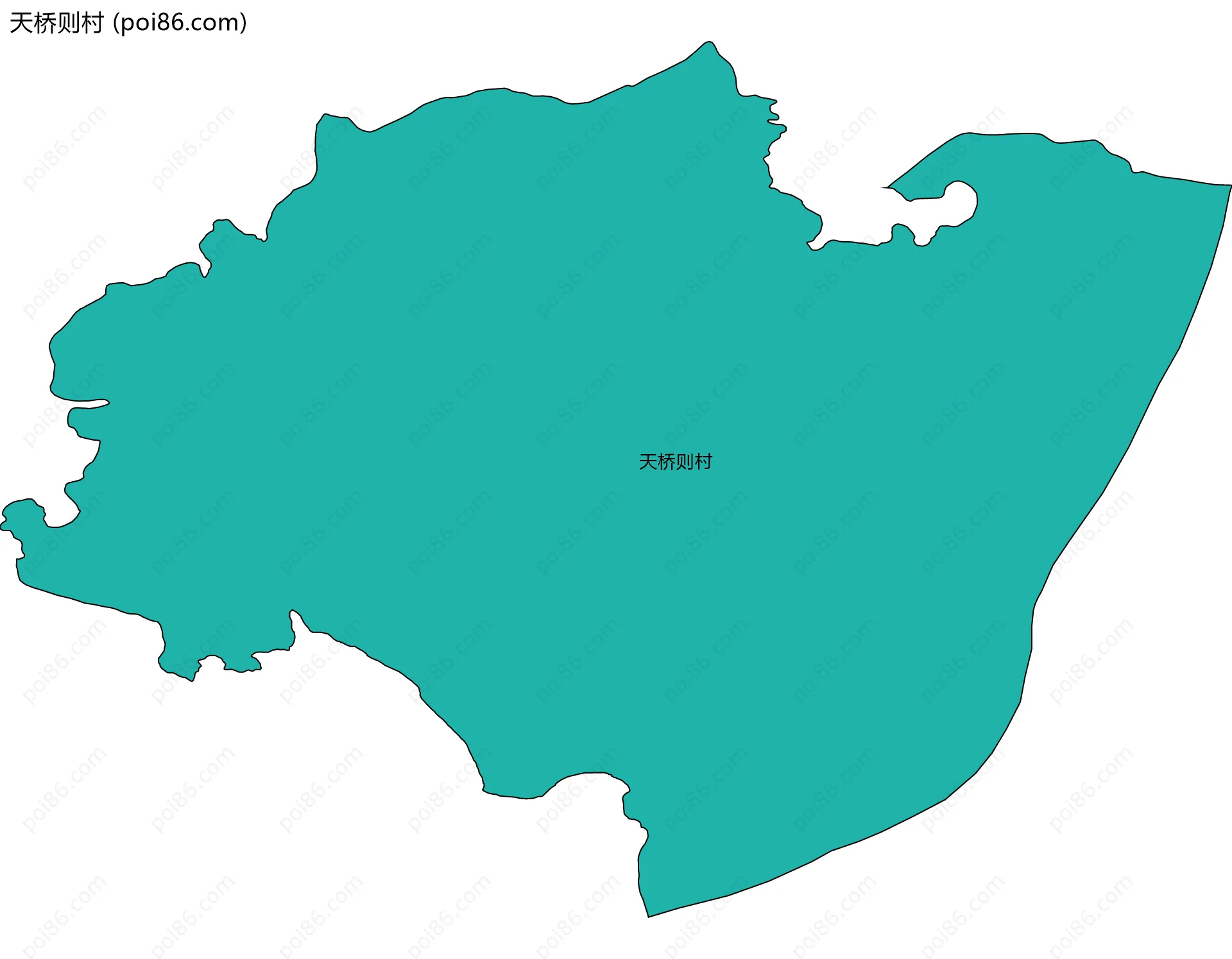 天桥则村边界地图