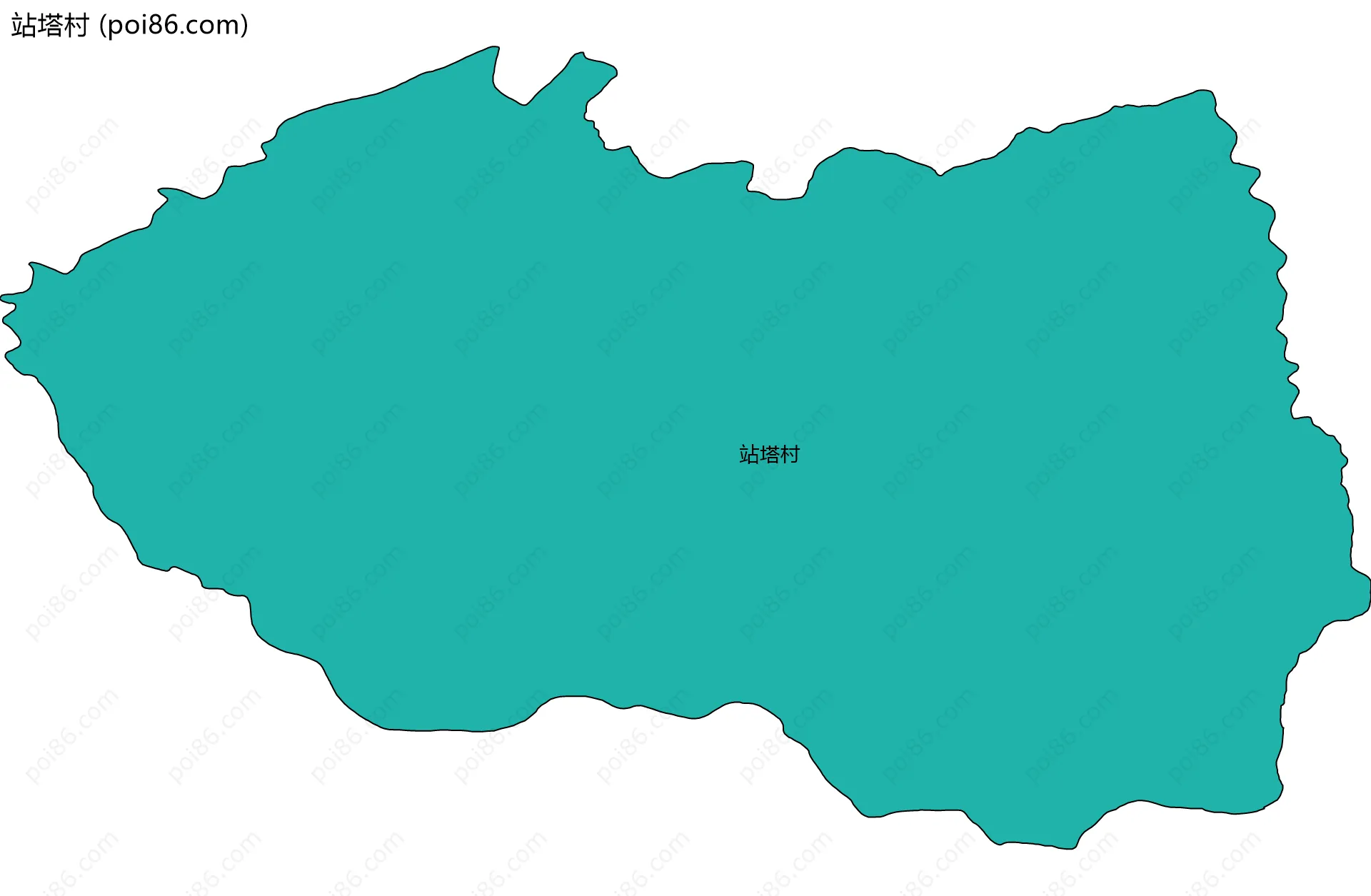 站塔村边界地图