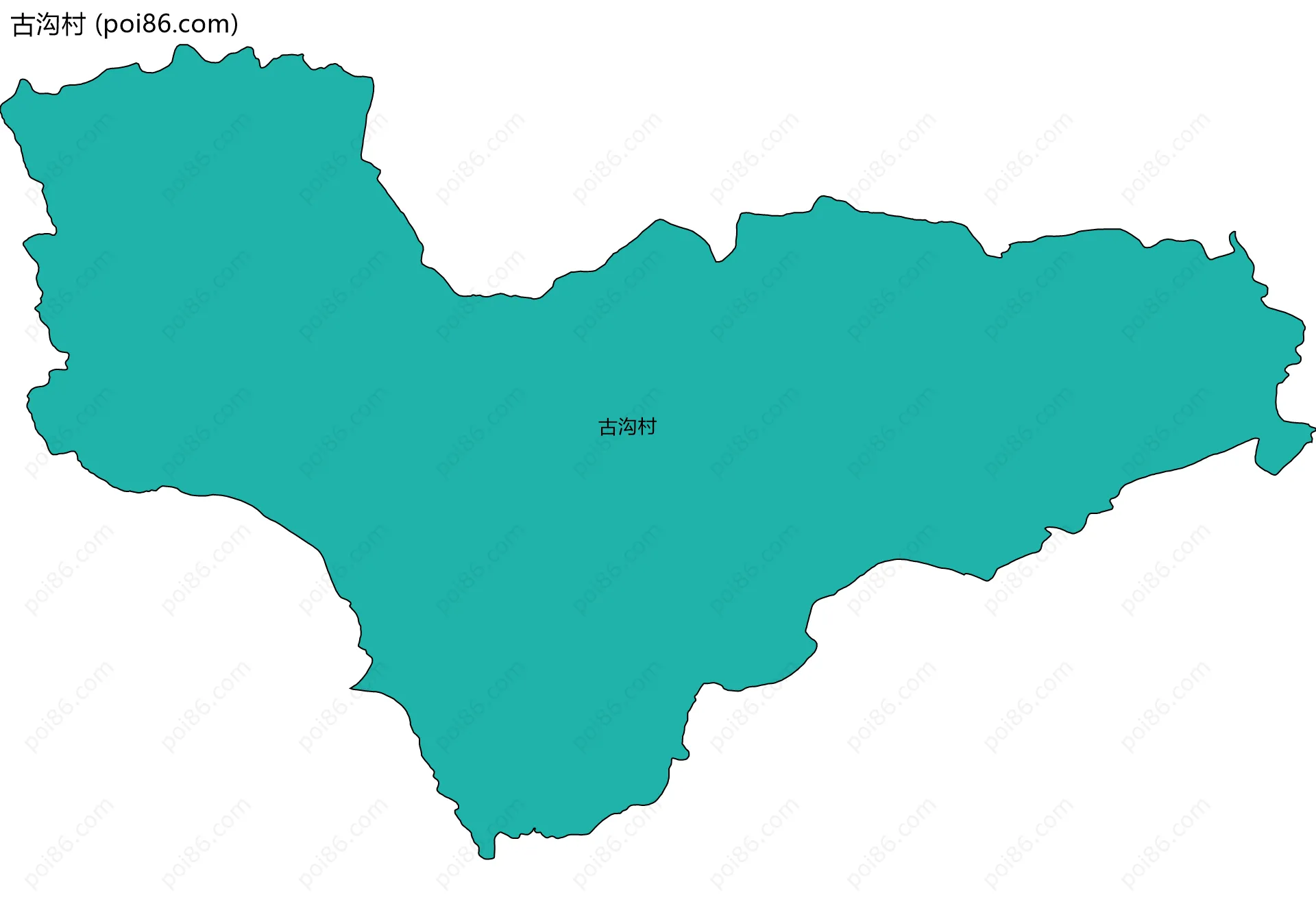 古沟村边界地图