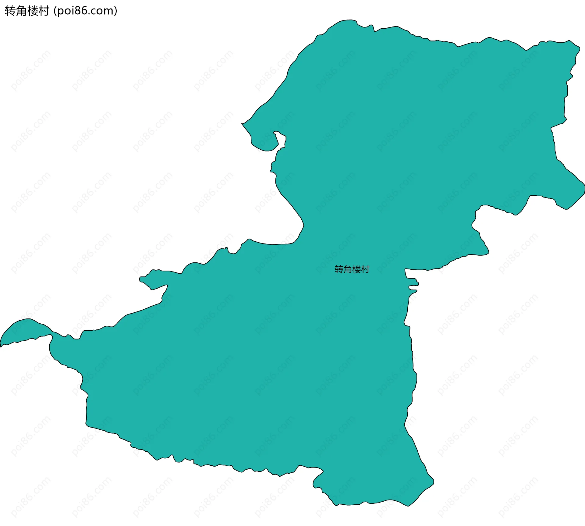 转角楼村边界地图