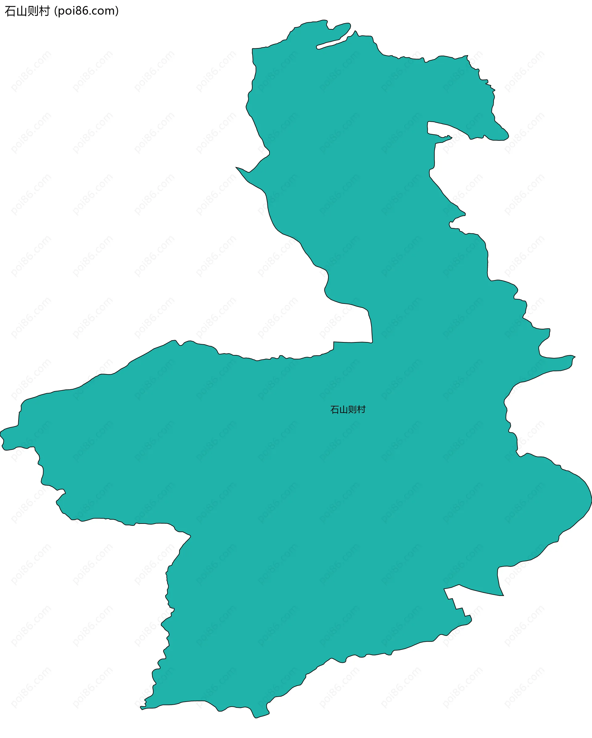 石山则村边界地图