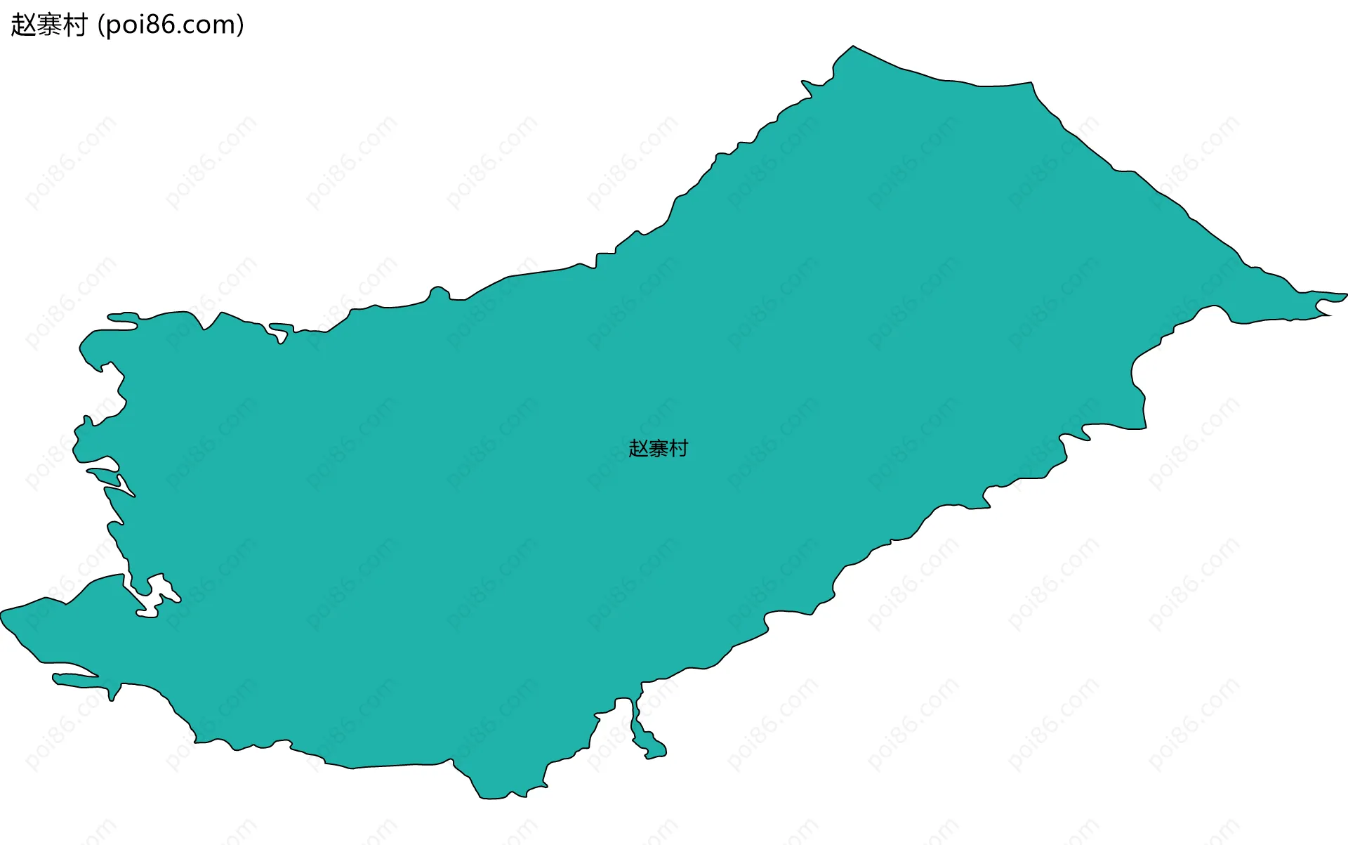 赵寨村边界地图