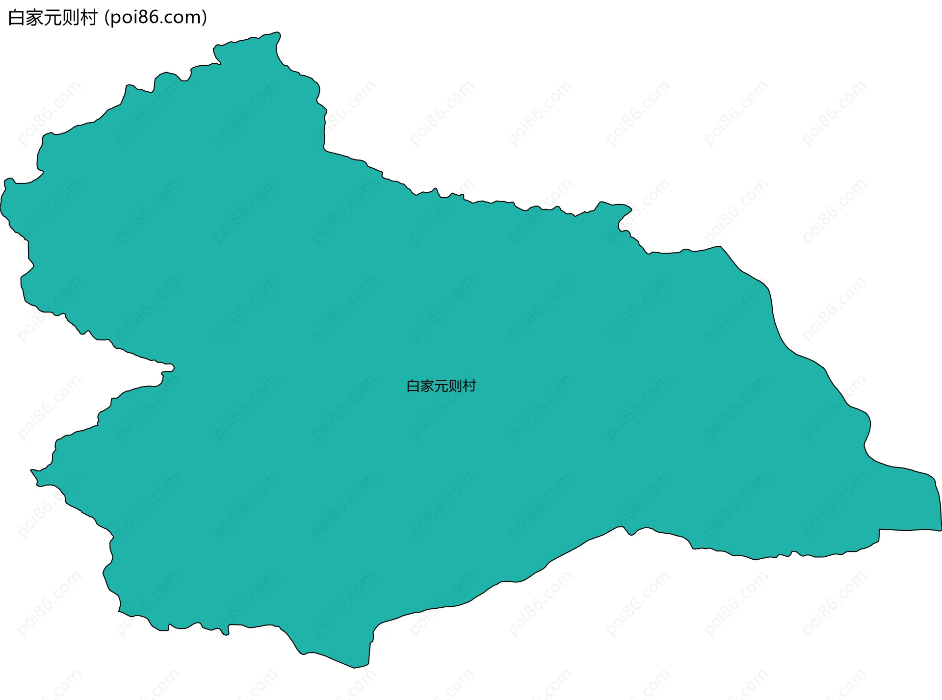 白家元则村边界地图
