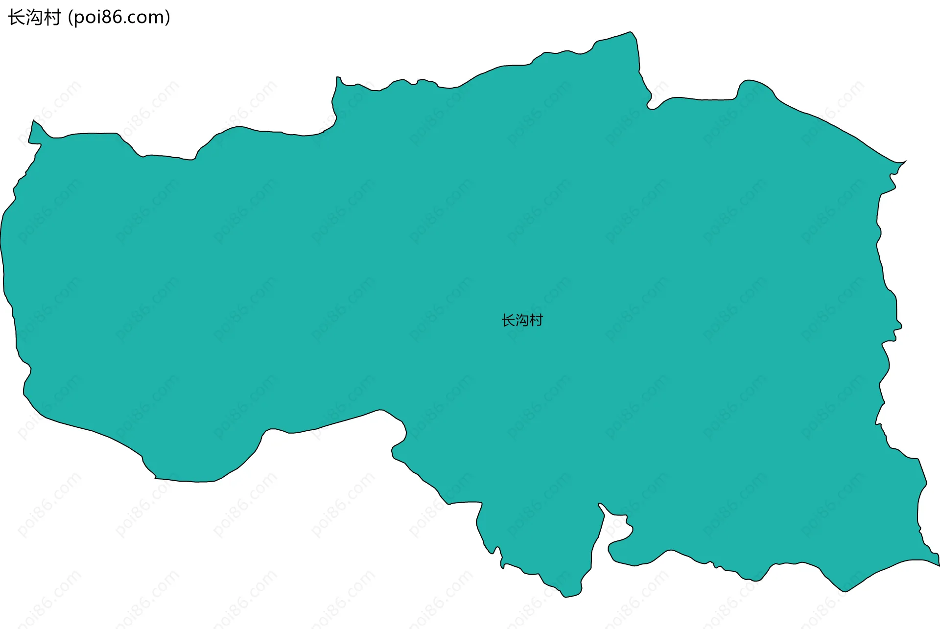 长沟村边界地图