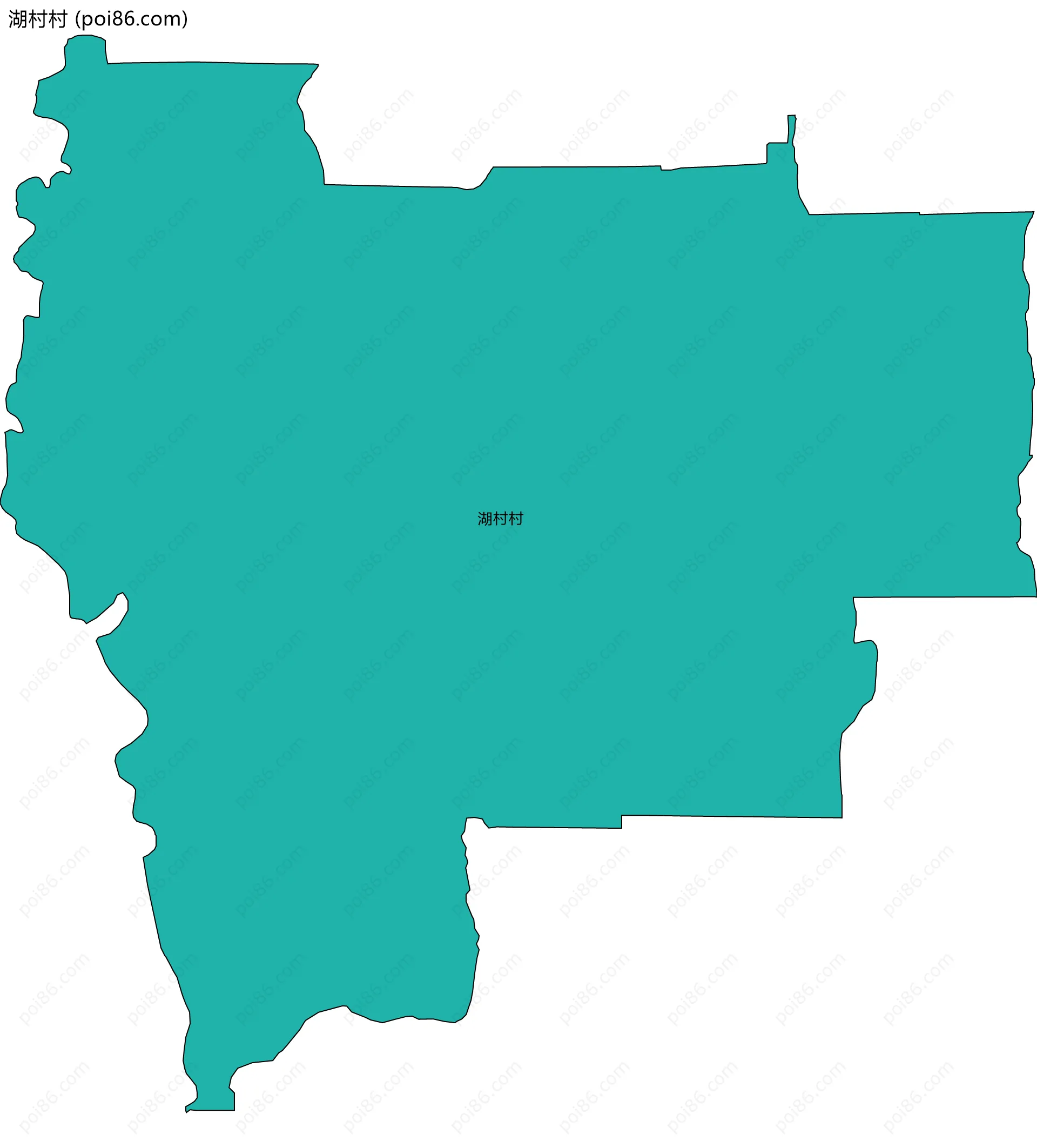 湖村村边界地图