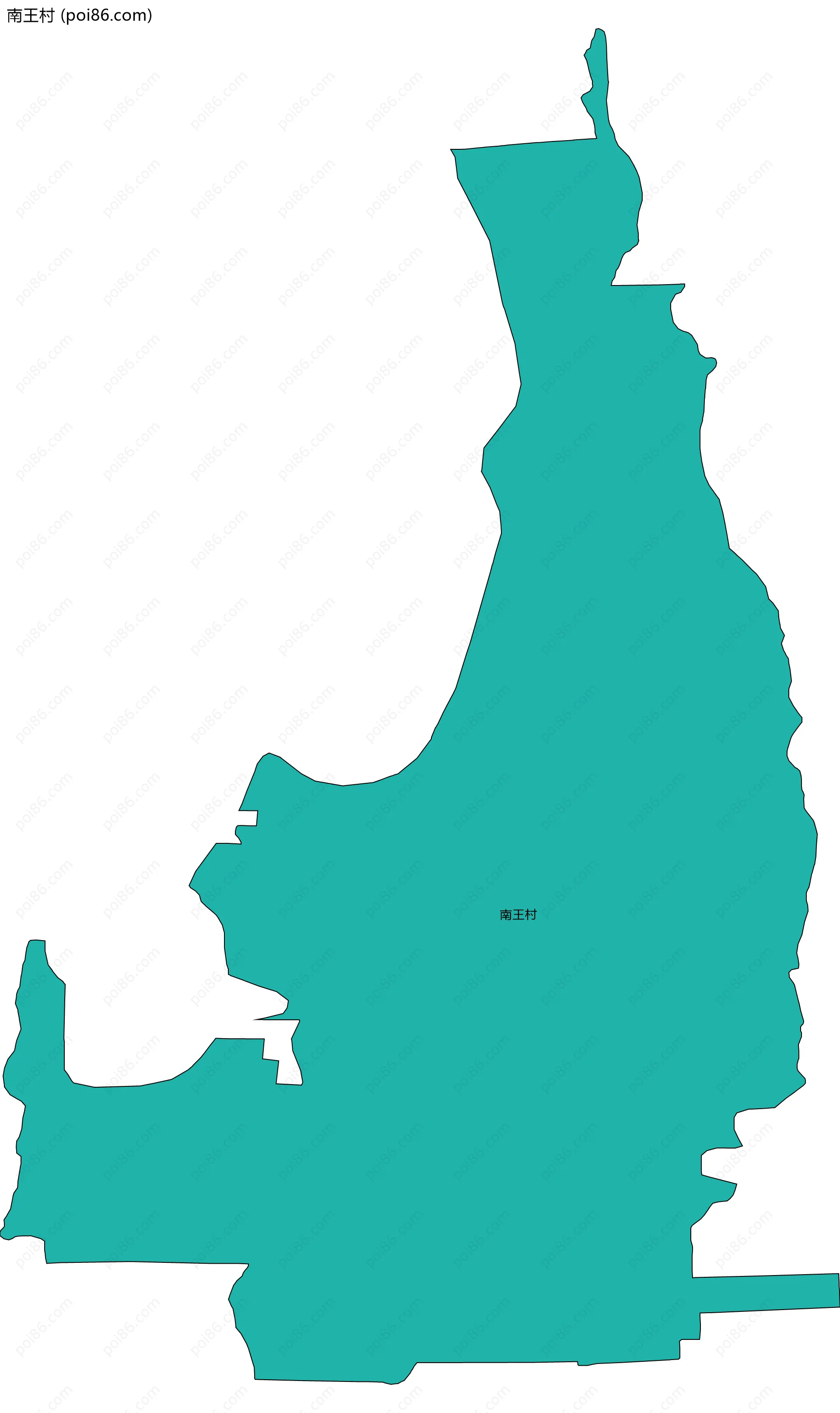 南王村边界地图